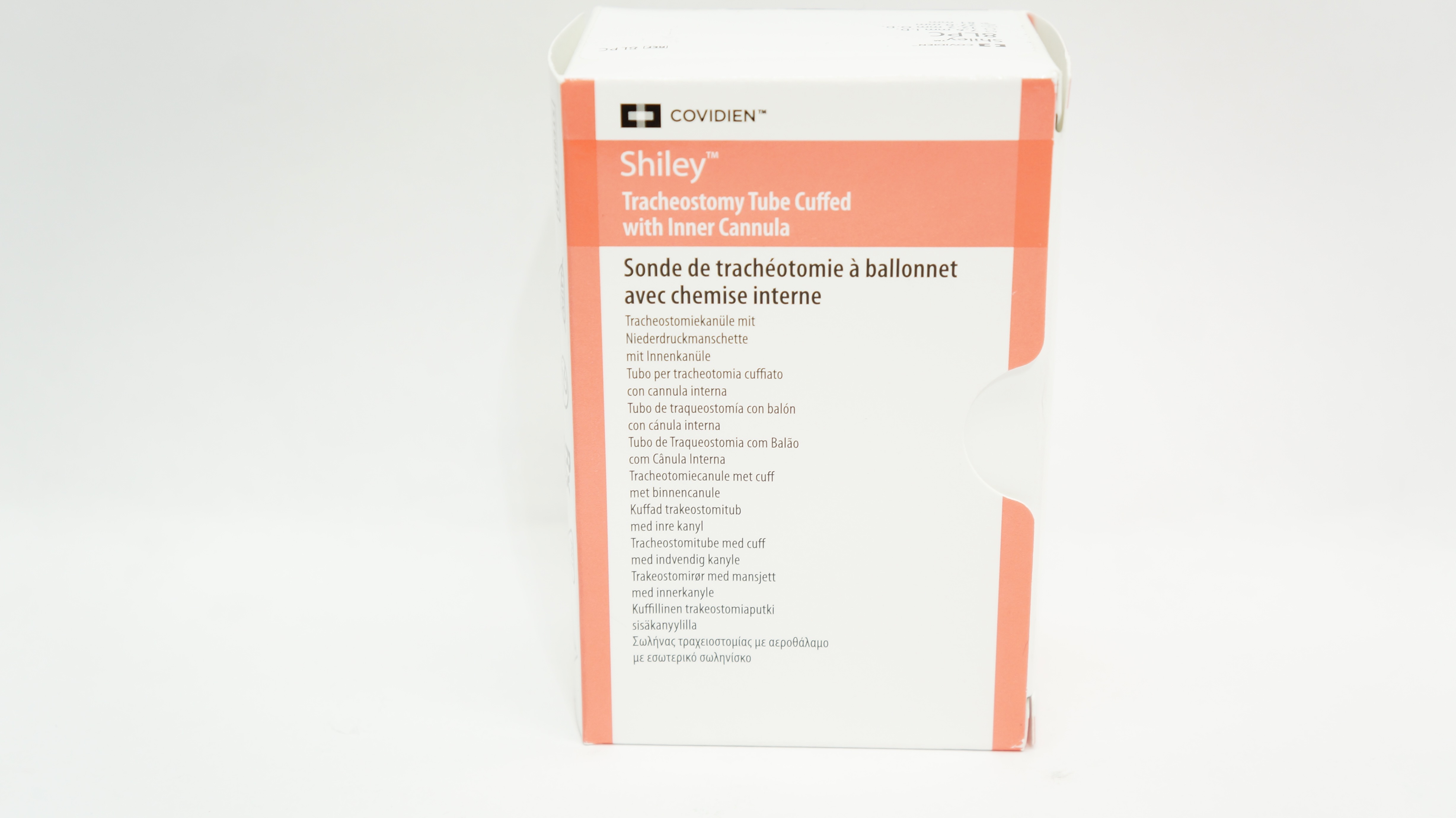 Covidien 8LPC Shiley Tracheostomy Tube Cuffed 7.6 ID x 12.2 OD x 27.0 x 81mm