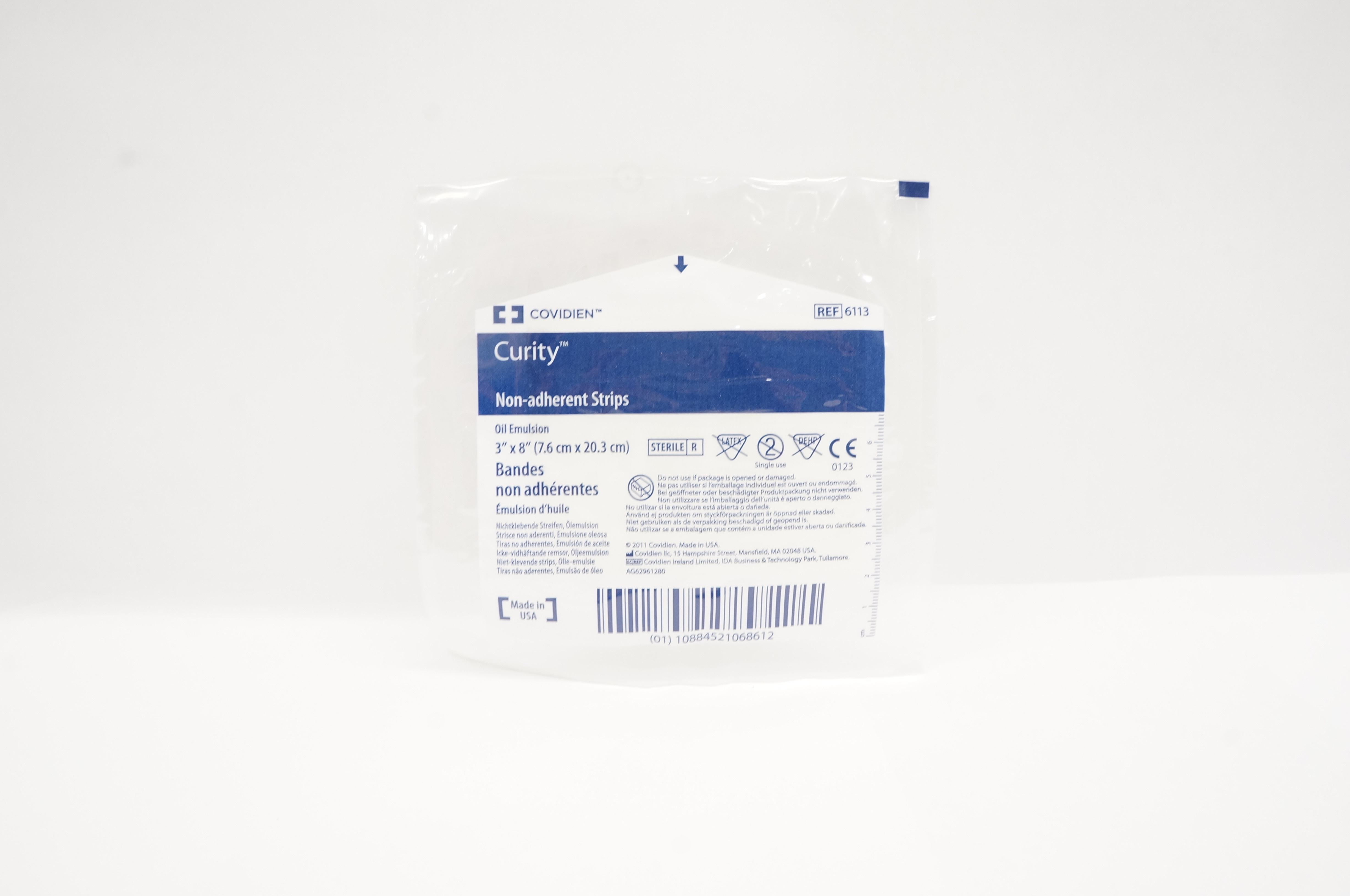 Covidien 6113 Curity Non-Adherent Strips 3inch x 8inch (x)