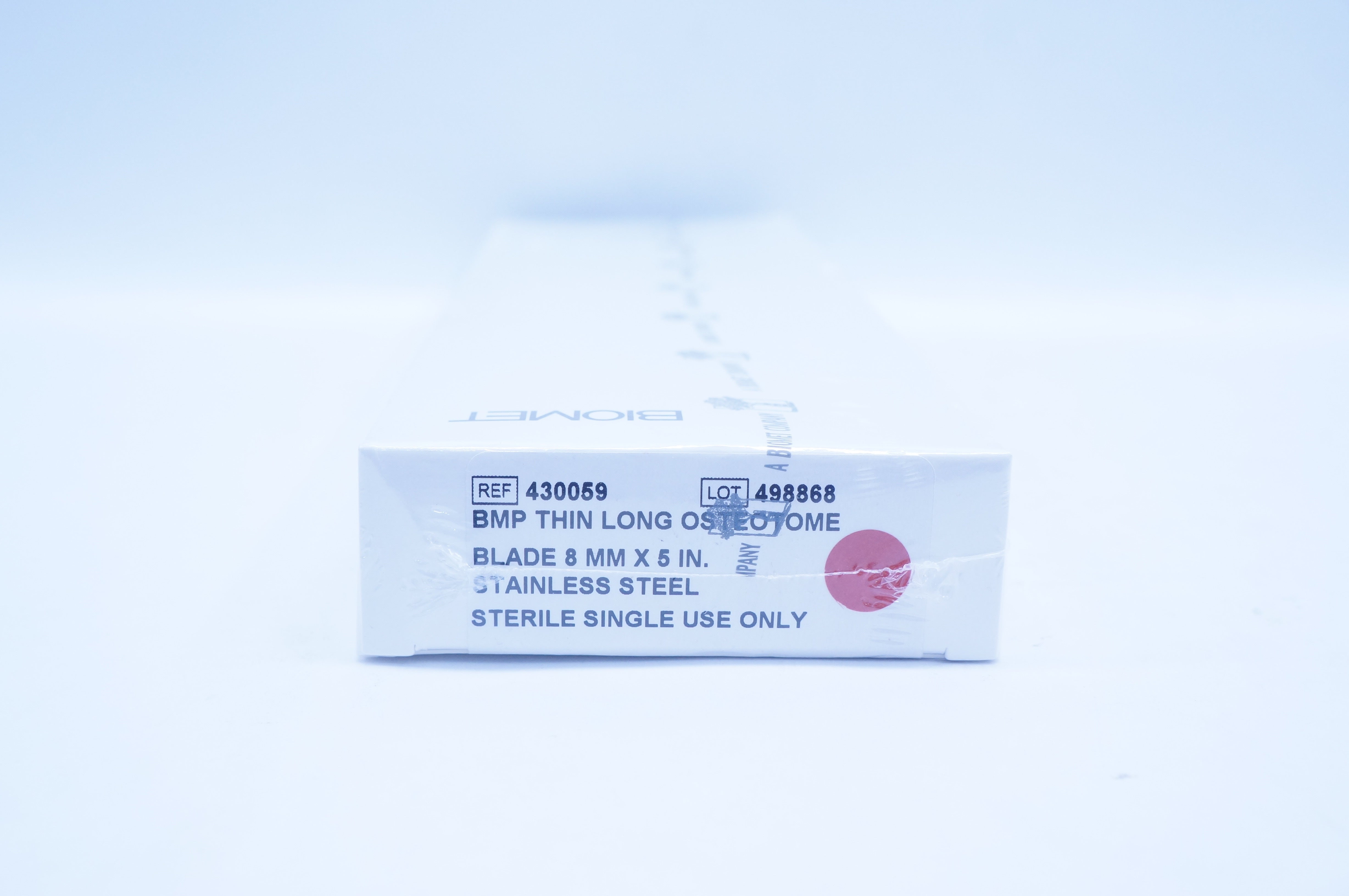 Biomet Orthopedics 430059 BMP Thin Long Osteotome, Blade 8mm x 5inch