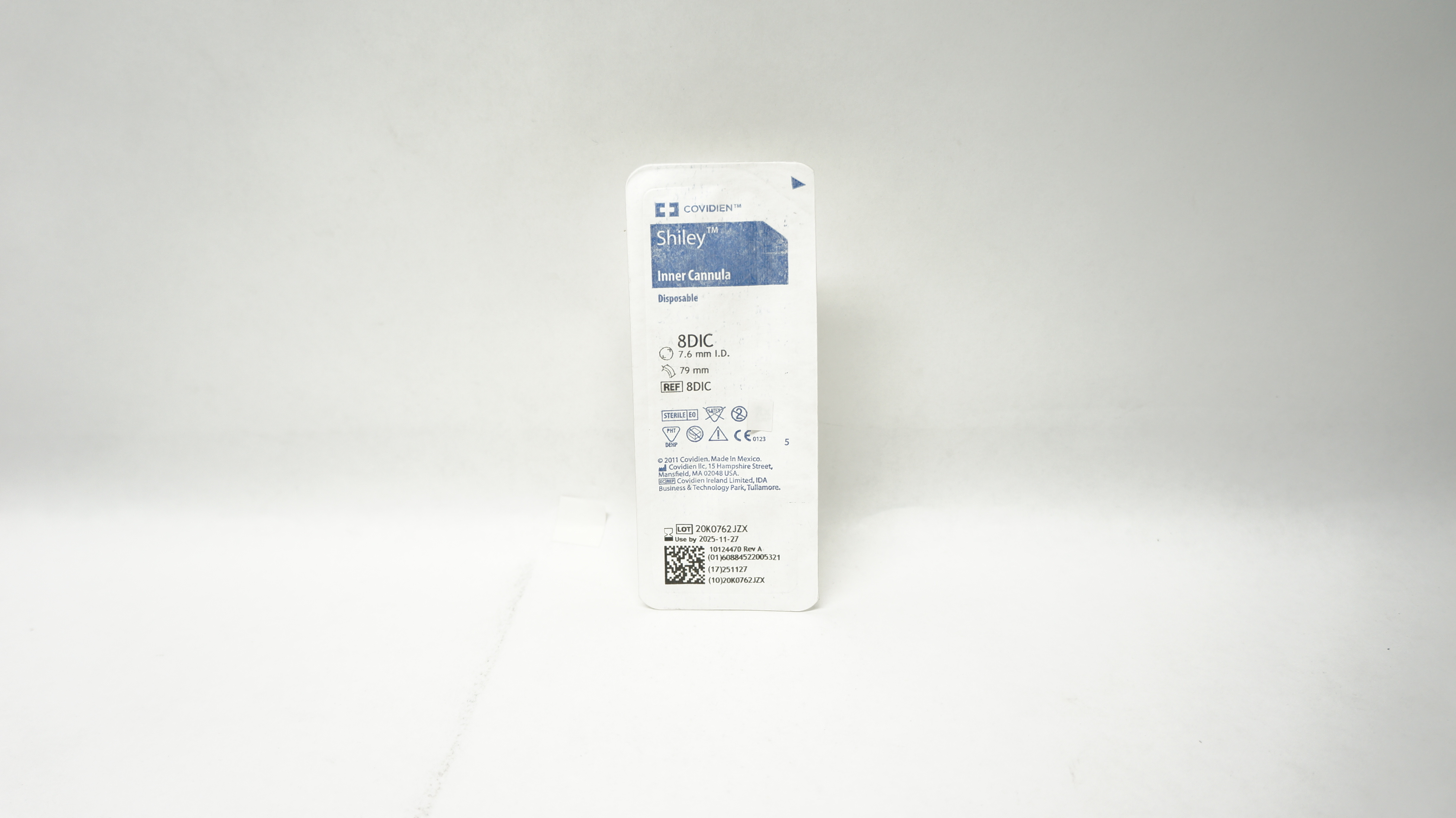 Covidien 8DIC Shiley Inner Cannula Disposable 7.6mm I.D. x 79mm