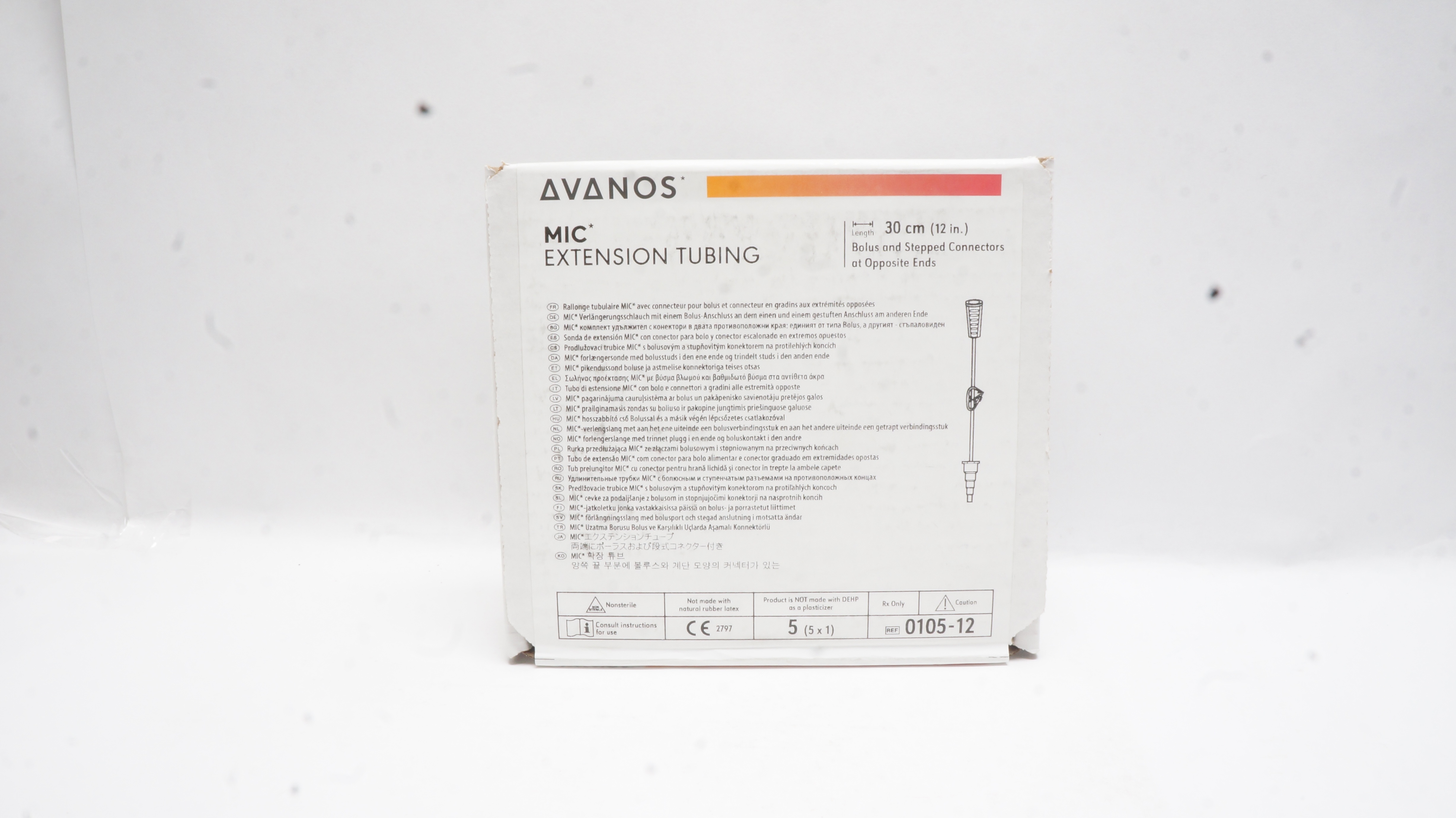 Avanos 0105-12 MIC Extension Tubing 12inch - Box of 5