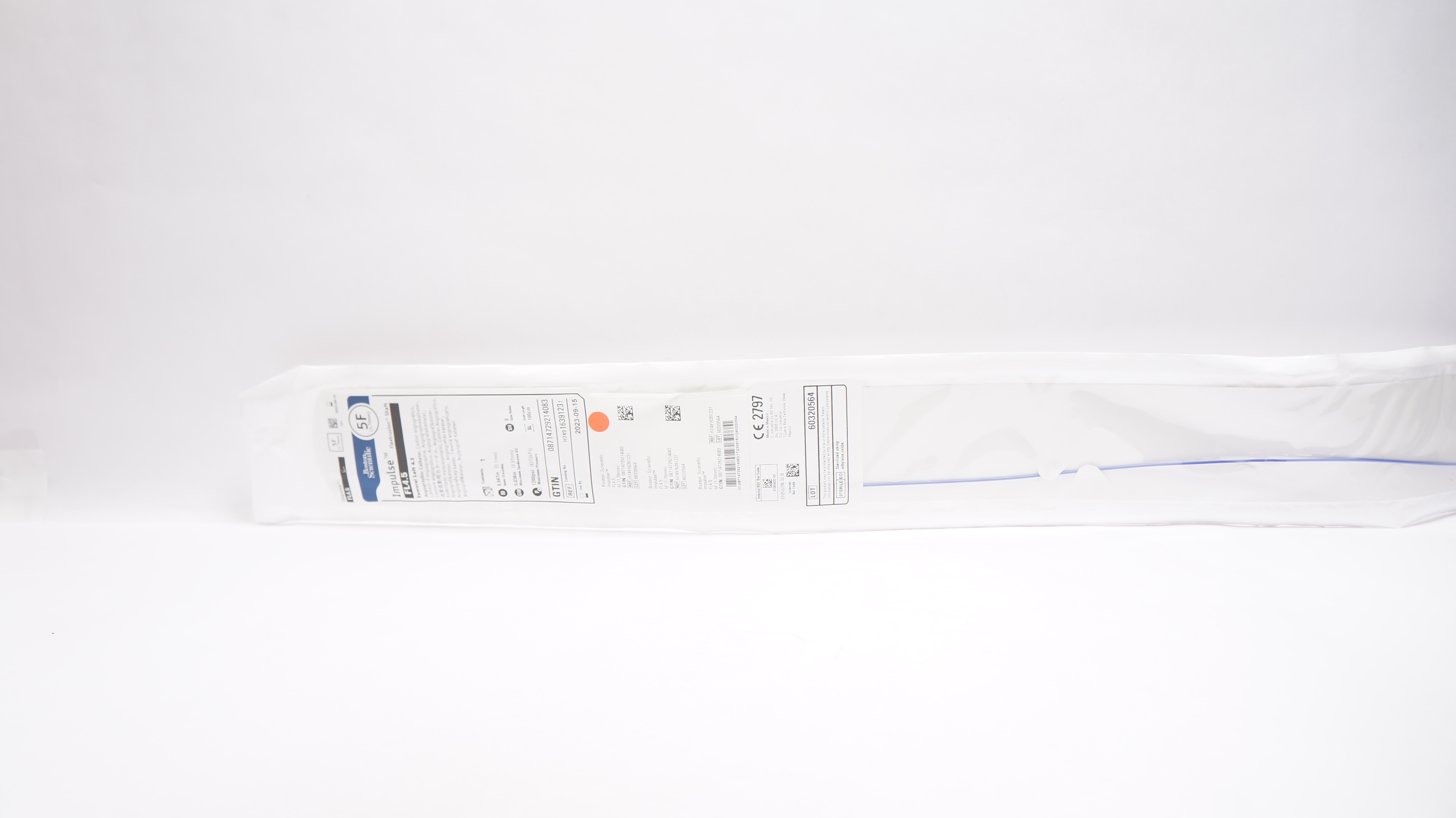 Boston Scientific H74916391231 Impulse Femoral Left 4.5 Angiographic Cath.5F (x)