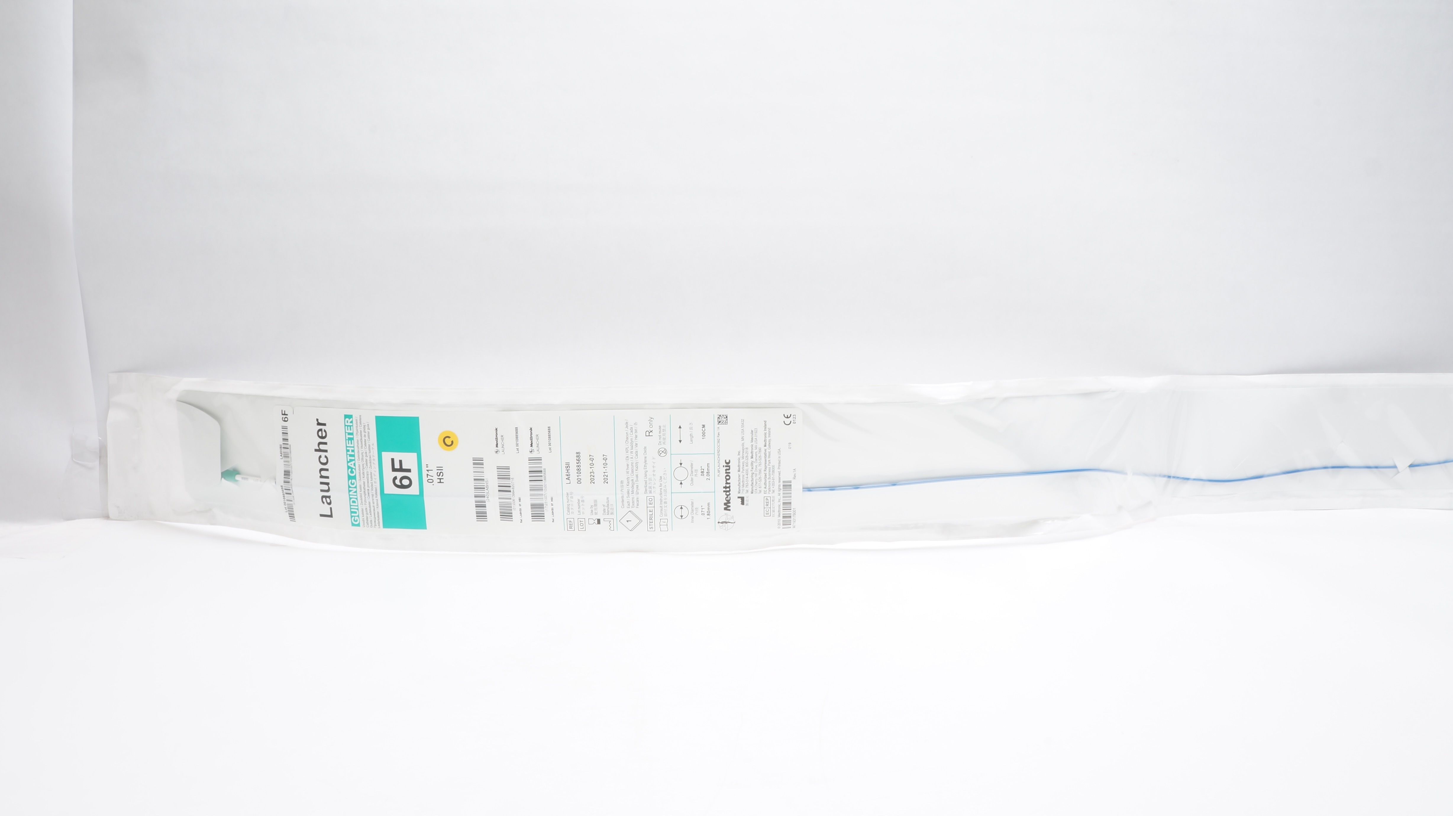 Medtronic LA6HSII Launcher HSII Guiding Cath. 6F x 0.071inch x 100cm (x)