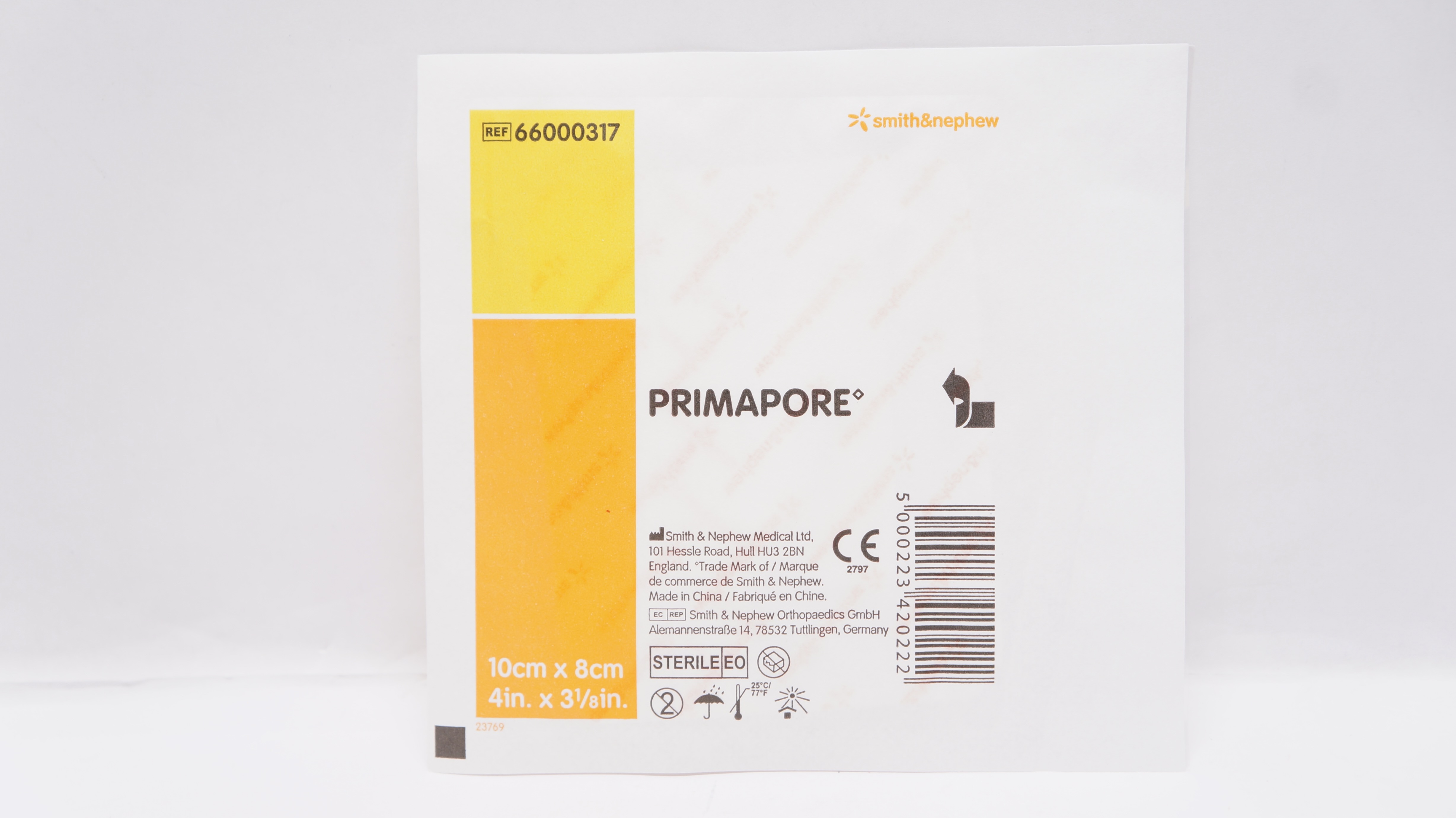 Smith&Nephew 66000317 Primapore Adhesive Dressing 4inch x 3-1/8inch