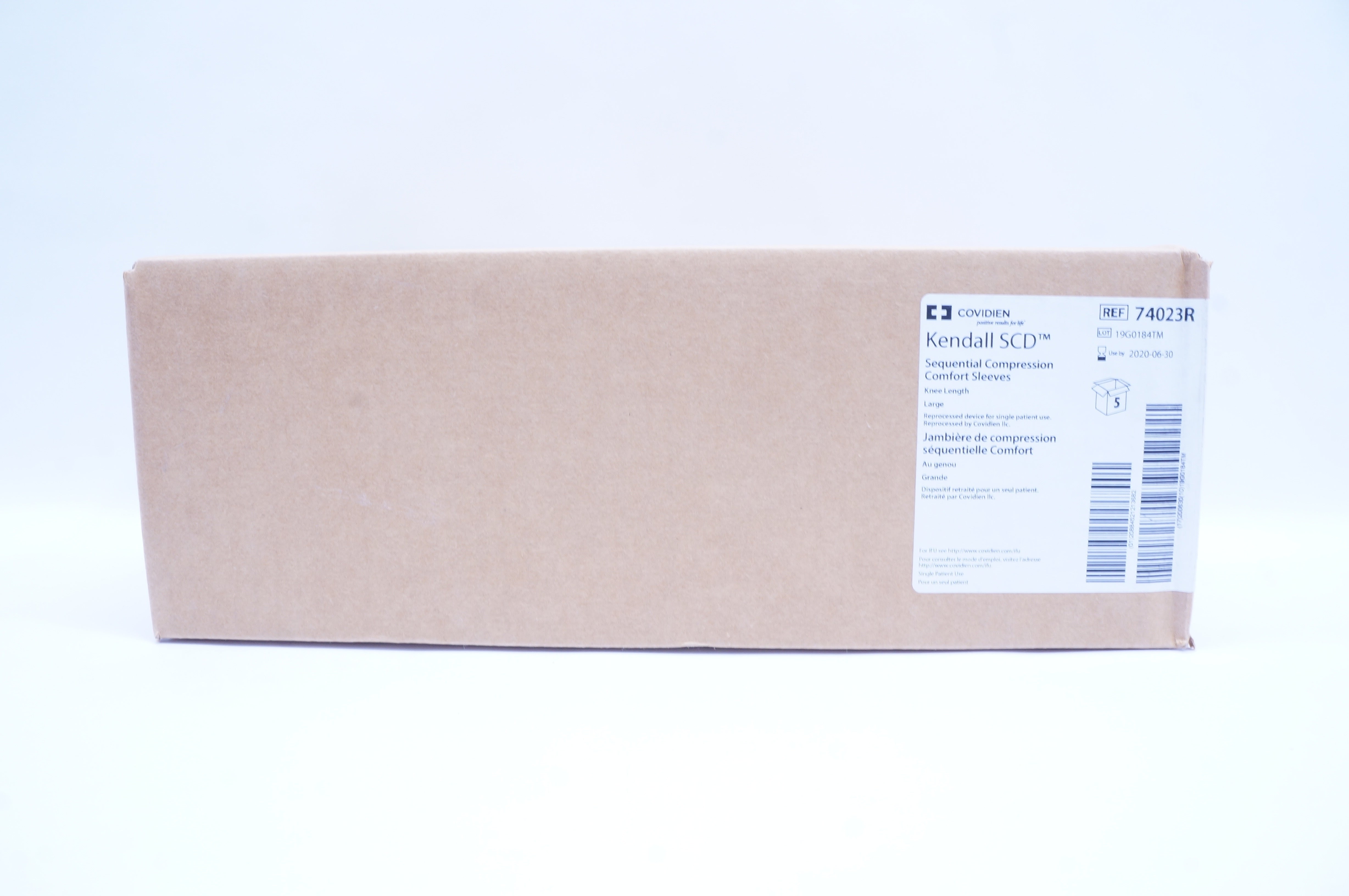 Covidien 74023R Kendall SCD Sequential Compression Comfort Sleeves(x) - Box of 5