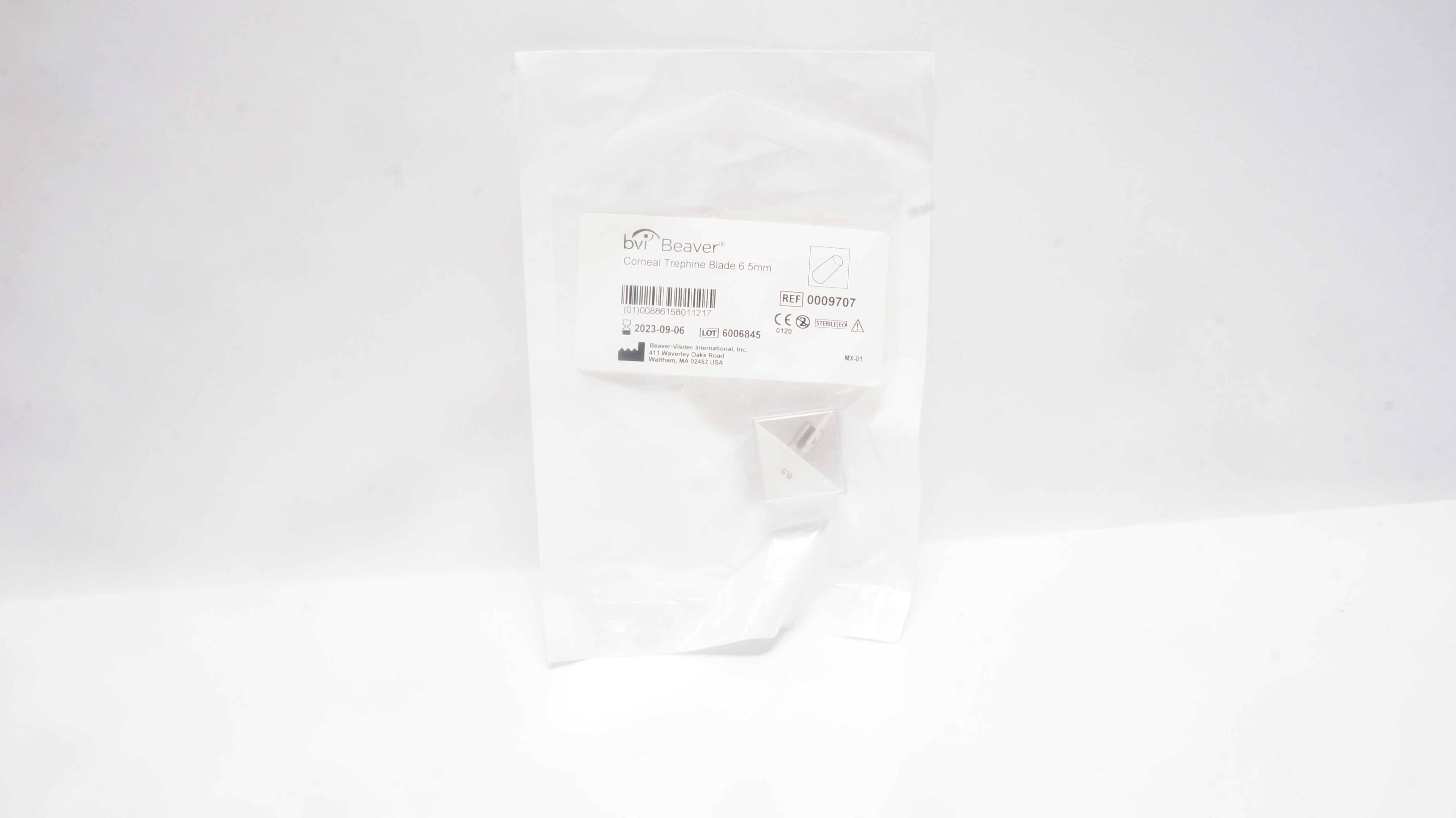 BVI Beaver 0009707 Corneal Trephine Blade 6.5mm
