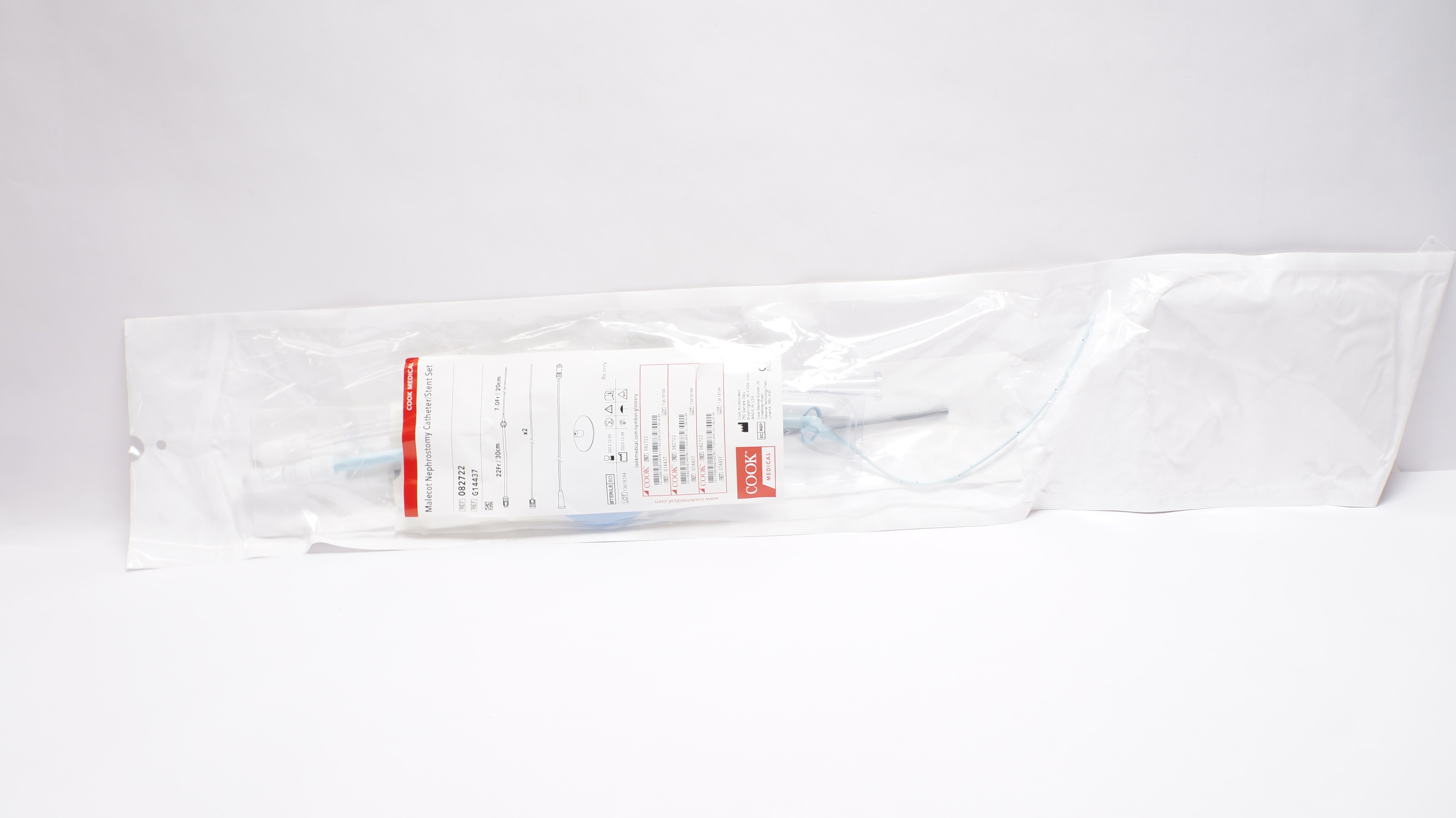Cook Medical G14437 Malecot Nephrostomy Cath./Stent Set 22Fr x 30cm (x)