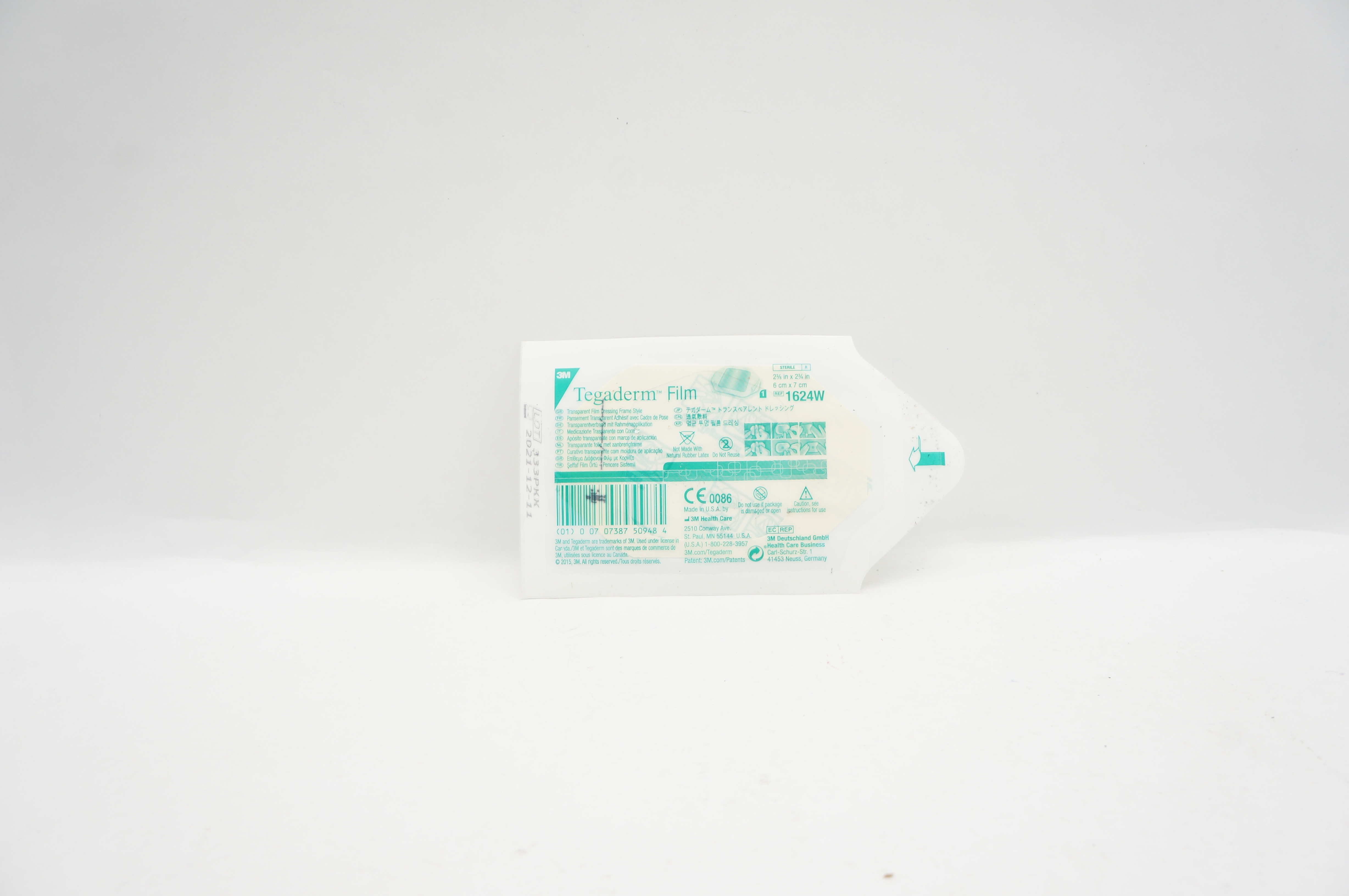3M 1624W Tegaderm Transparent Film Dressing Frame 2-3/8x2-3/4inch (x)