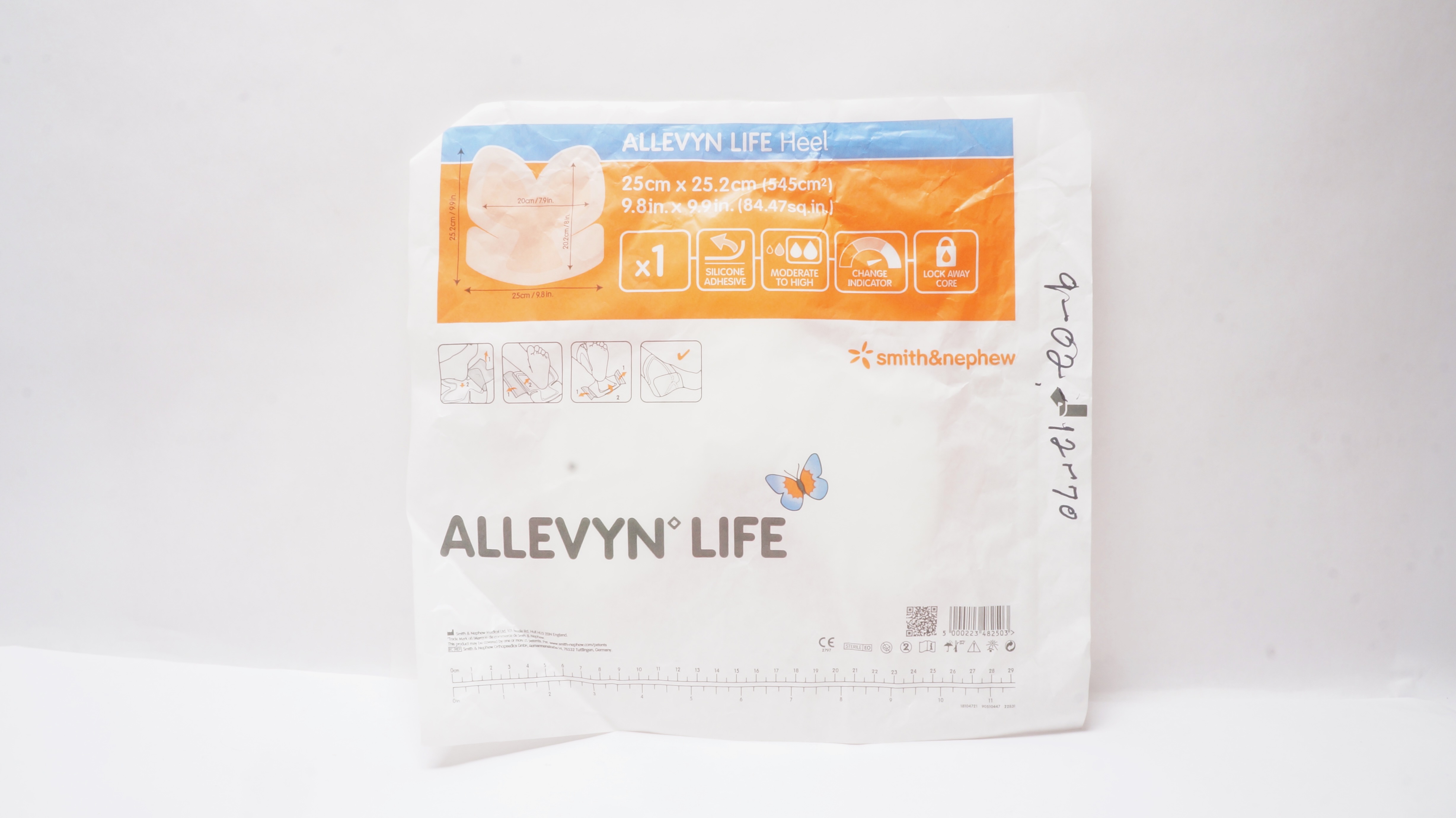 Smith&Nephew 66801304 Allevyn Life Heel Dressing 9.8inch x 9.9inch
