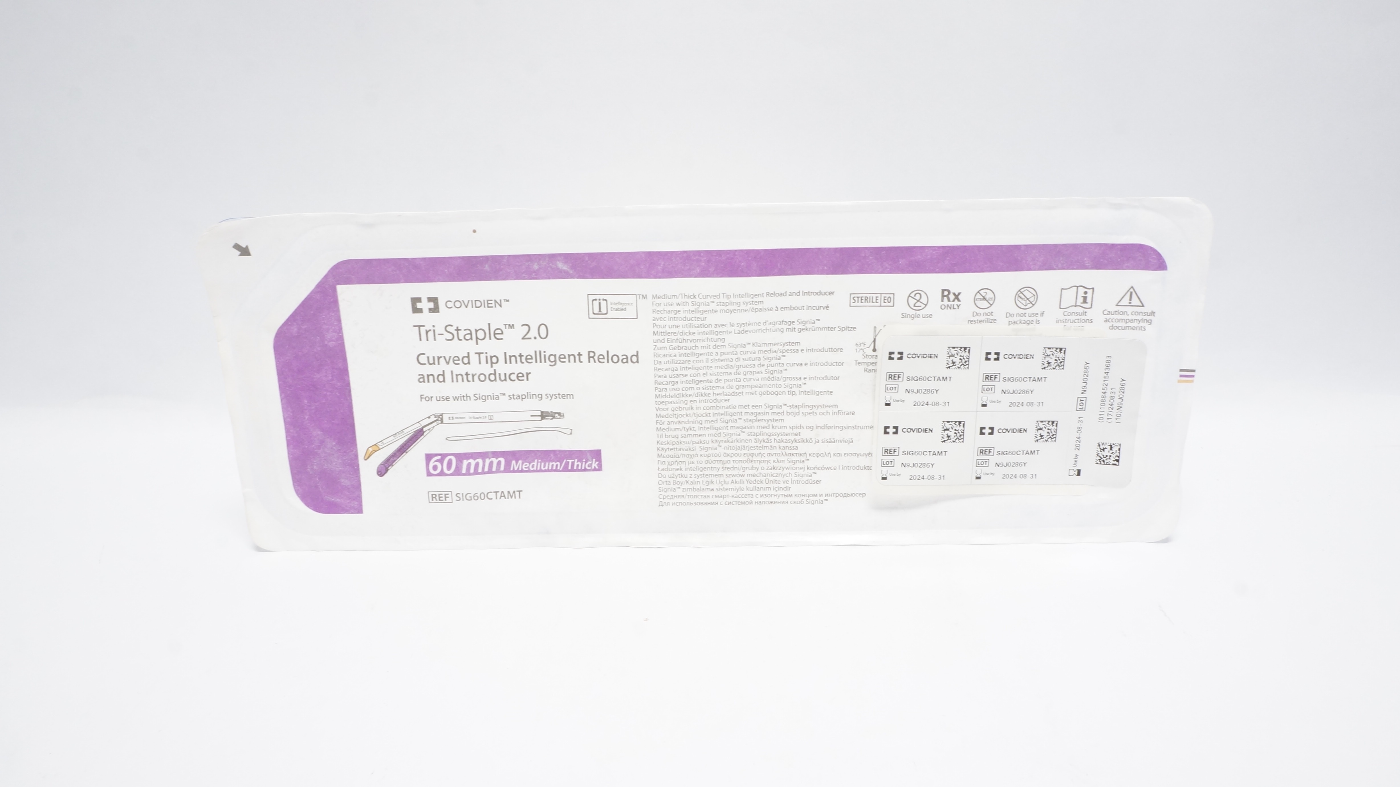 Covidien SIG60CTAMT Tri-Staple 2.0 Curved Tip Intelligent Reload 60mm (x)