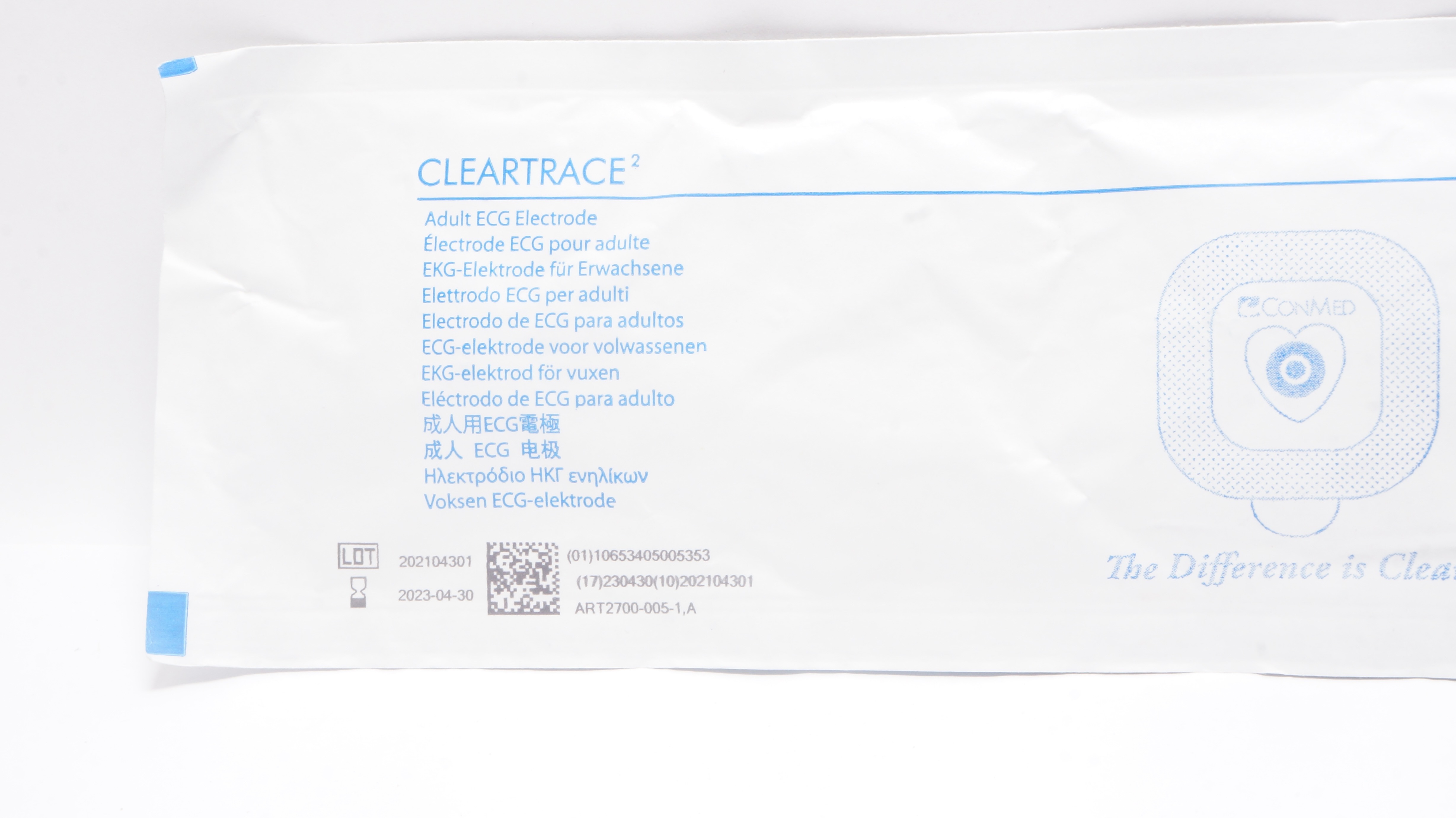 ConMed 2700-005 Cleartrace Adult ECG Electrode (x) - Pack of 5