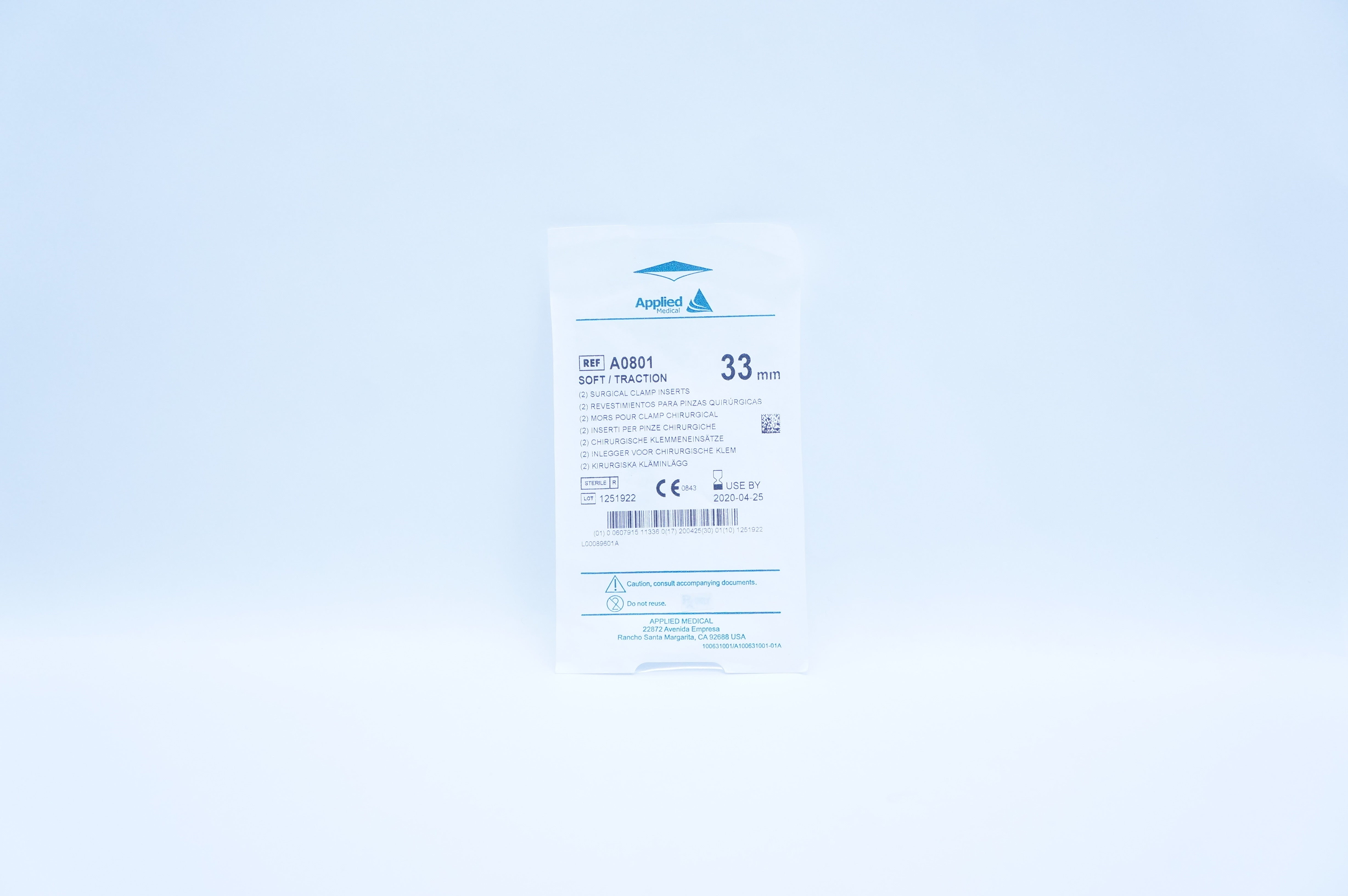 Applied Medical A0801 Soft/Traction Surgical Clamp Inserts 33mm - Pack of 2(x)