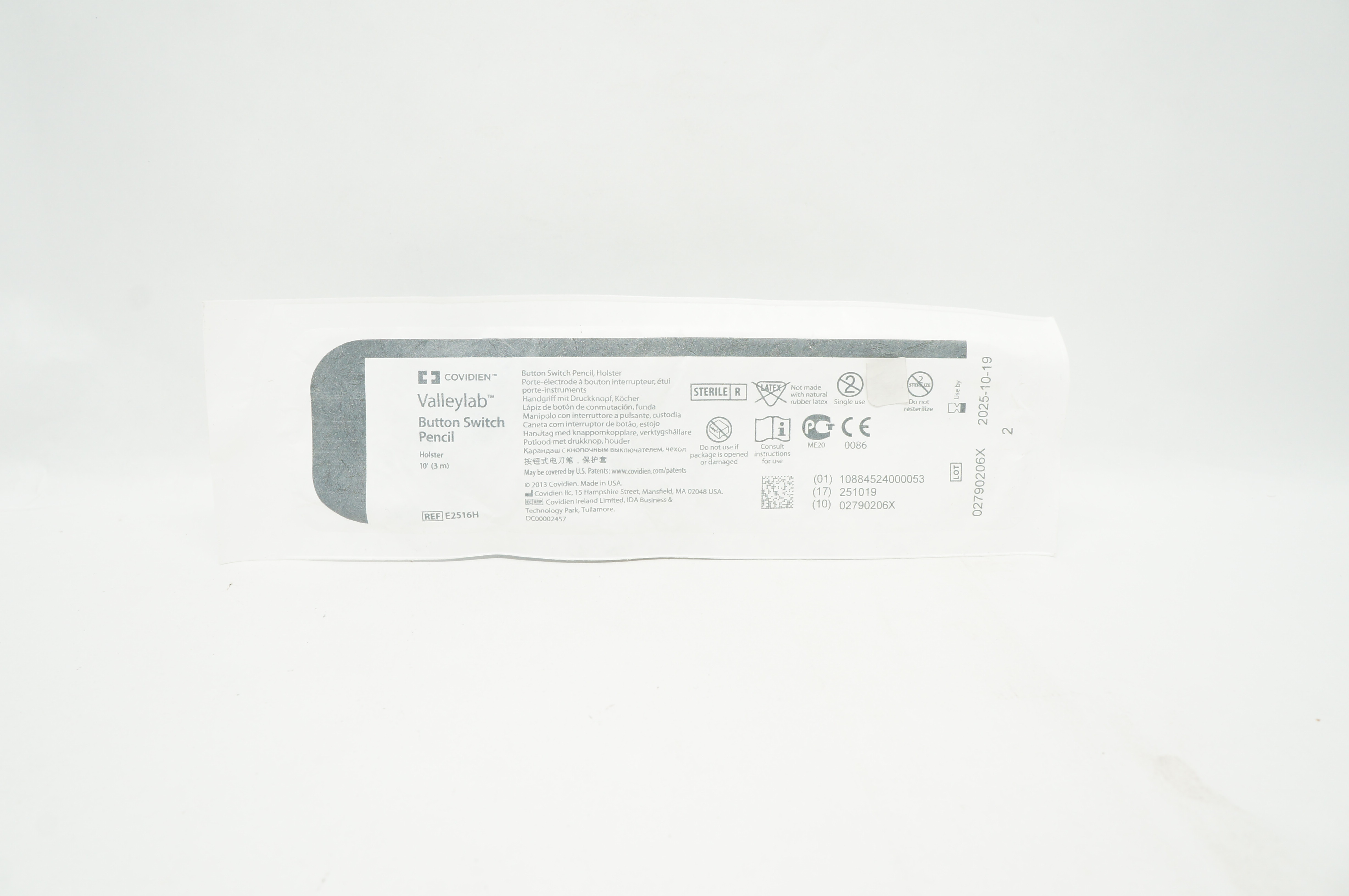 Covidien E2516H Valleylab Button Switch Pencil Holster 10 ft.
