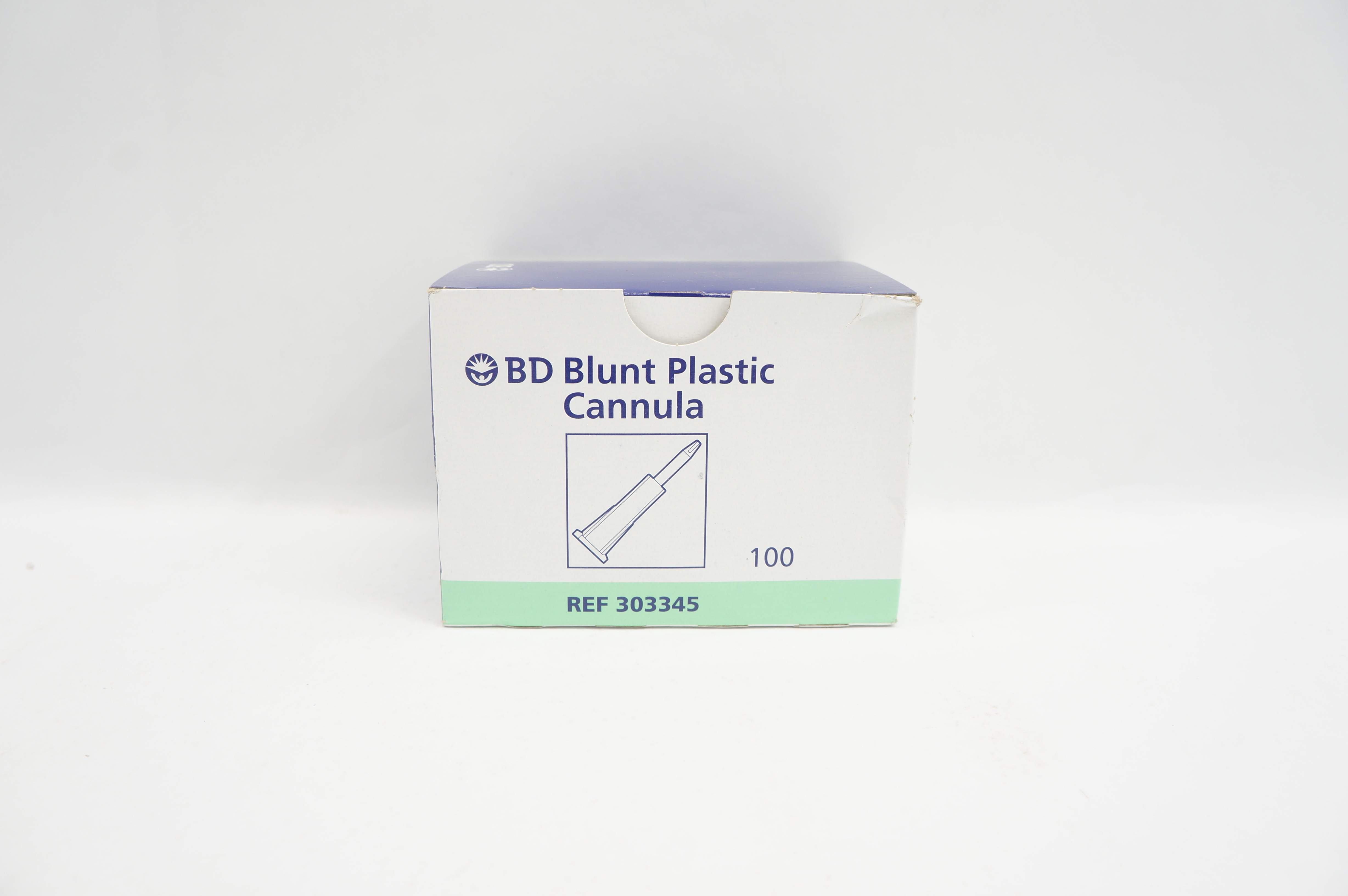 BD 303345 Blunt Plastic Cannula - Box of 100