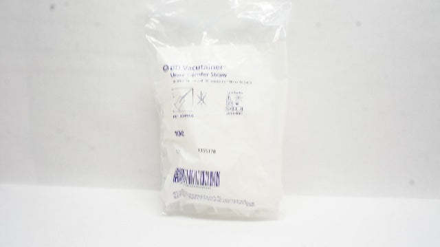BD 364966 Vacutainer Urine Transfer Straw - Pack of 100