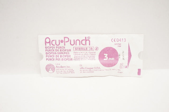 Acuderm P325/P350 ACU-Punch Biopsy Punches 3mm (x)