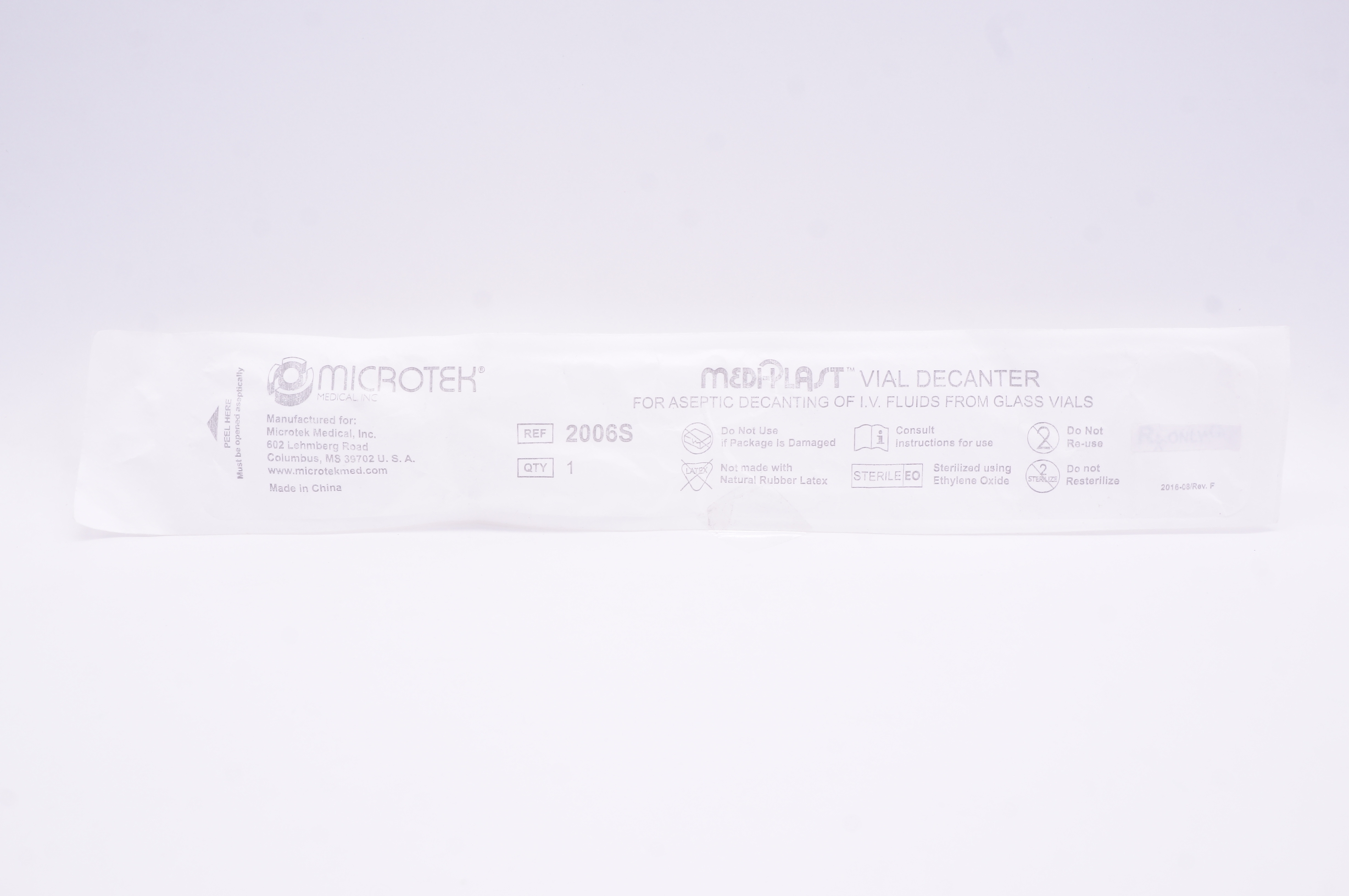 MICROTEK 2006S MEDI-PLAST Vial Decanter