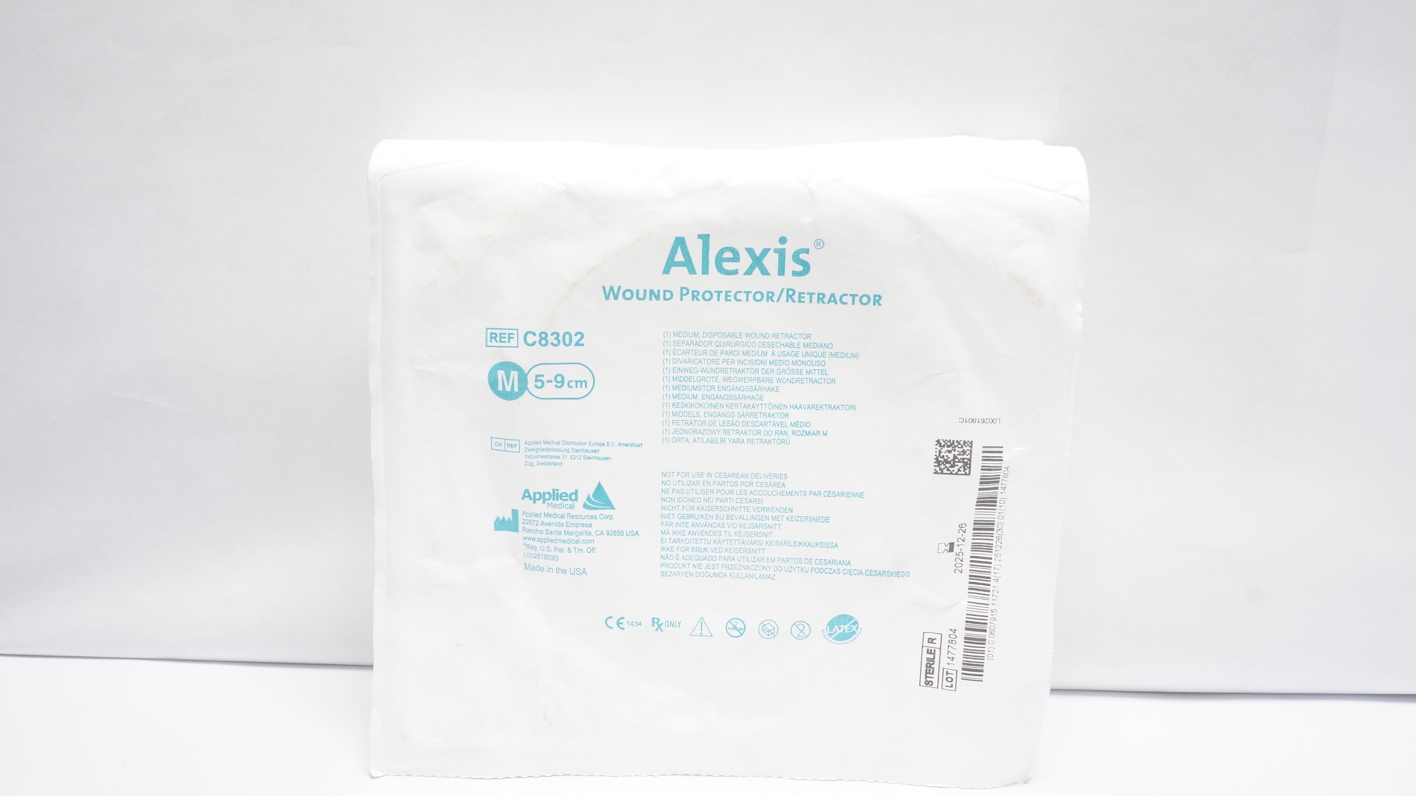 Applied Medical C8302 Alexis Wound Protector/Retractor 5-9cm Medium