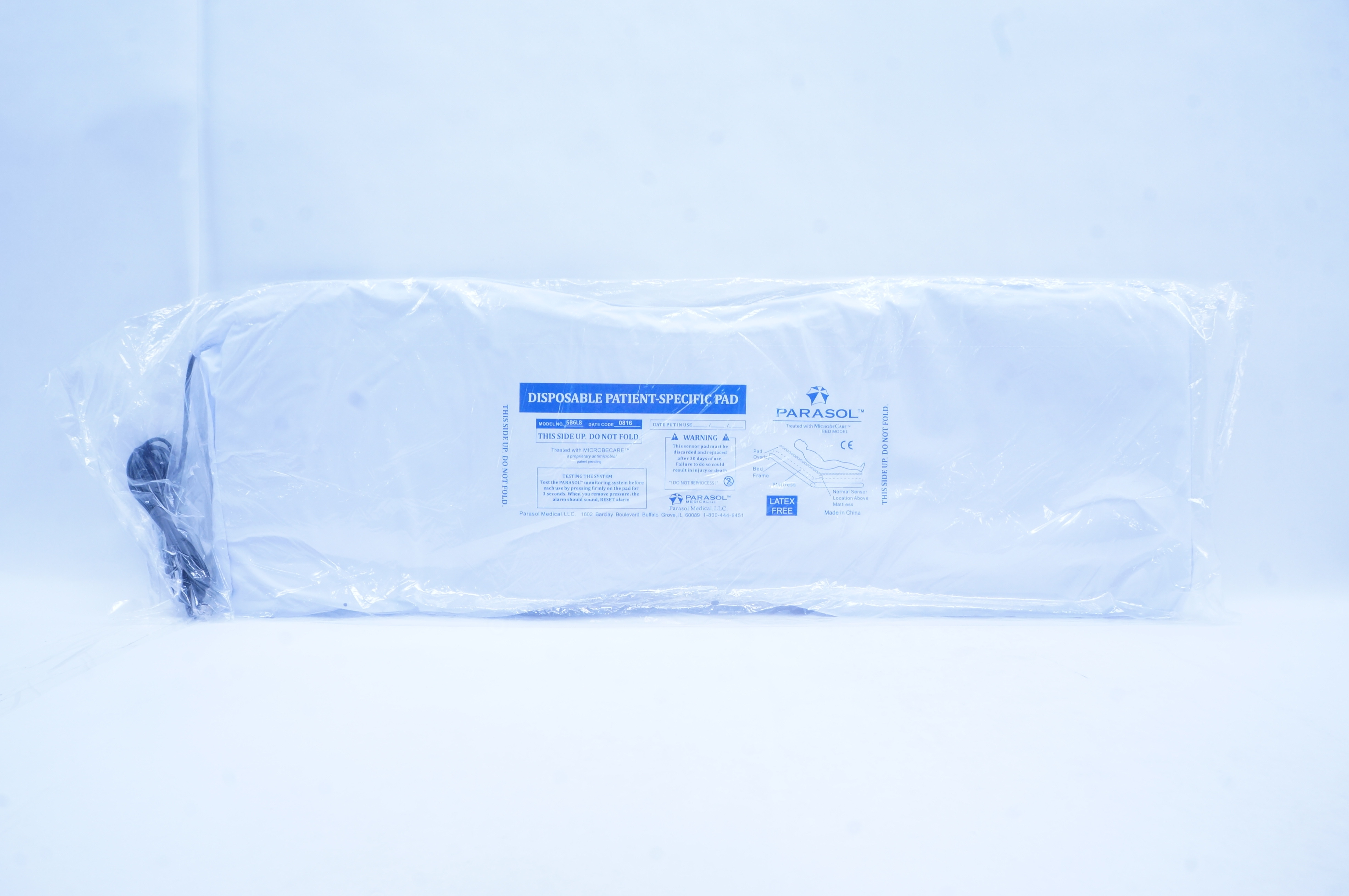 Parasol Medical SB6L8 Disposable Patient-Specific Pad Bed Model