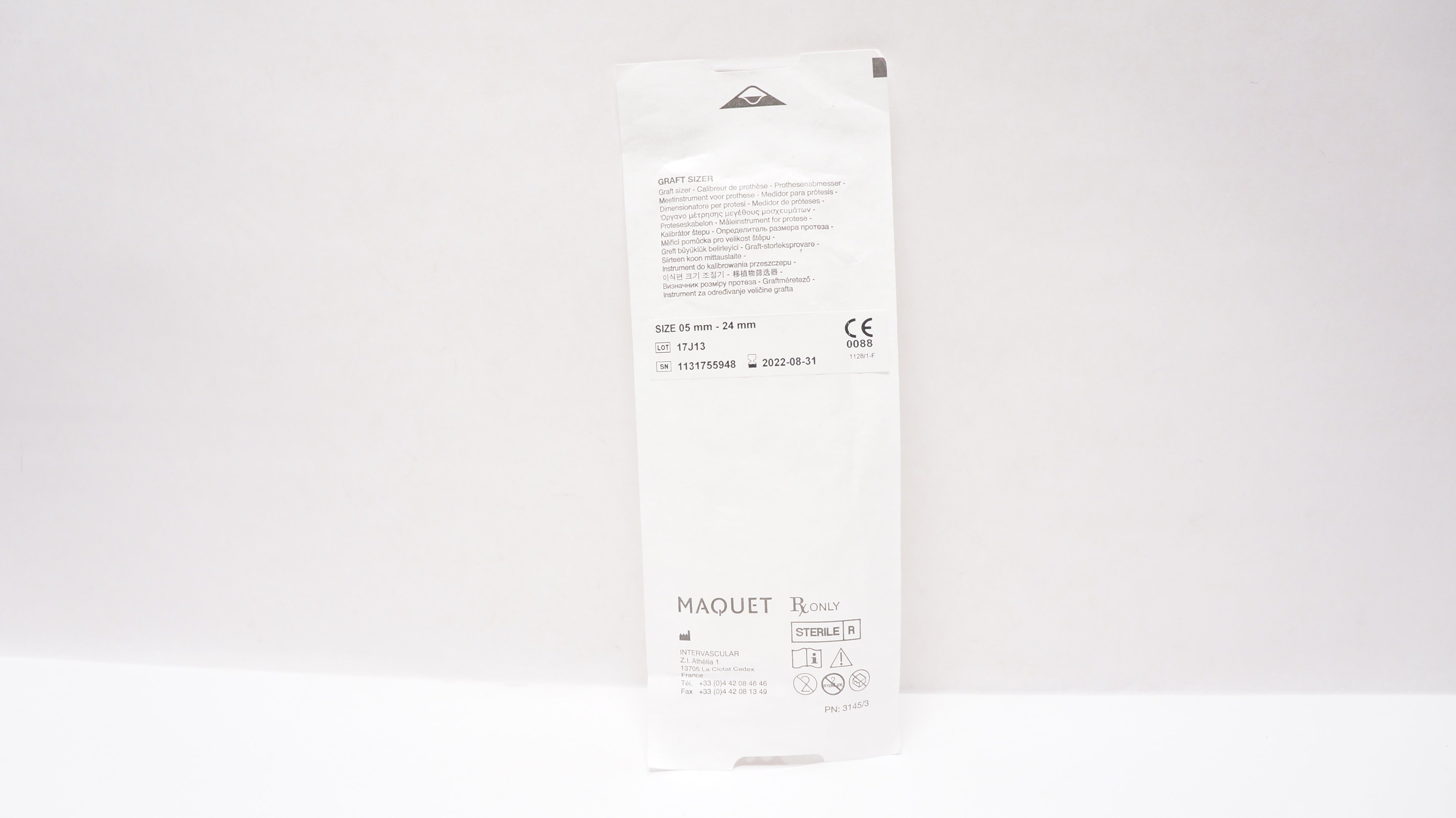 Intervascular Maquet Graft Sizer 05mm-24mm (x)