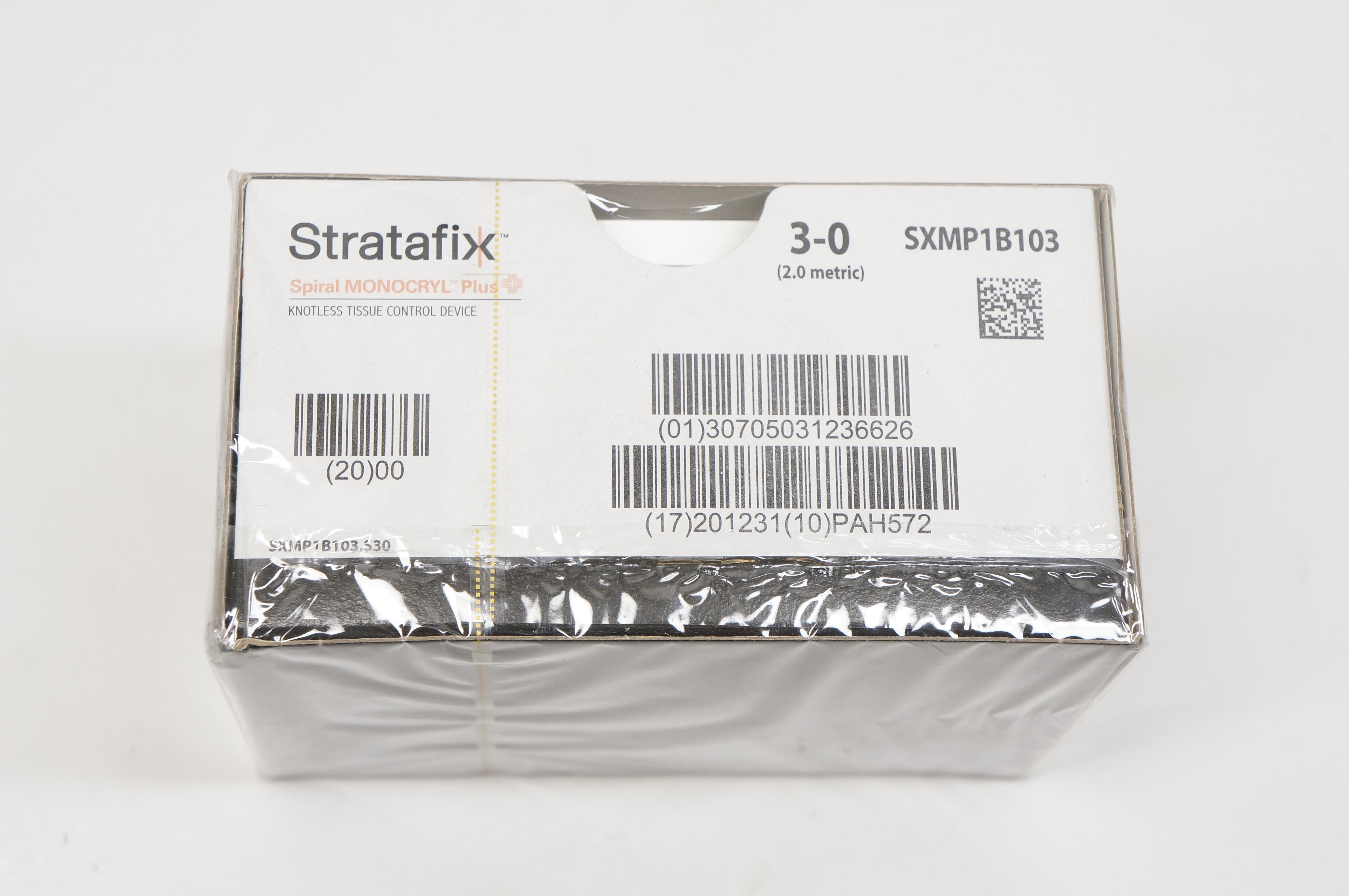 Ethicon SXMP1B103 3-0 Stratafix, PS-1, 24mm 3/8c, 24inch (x) - Box of 12