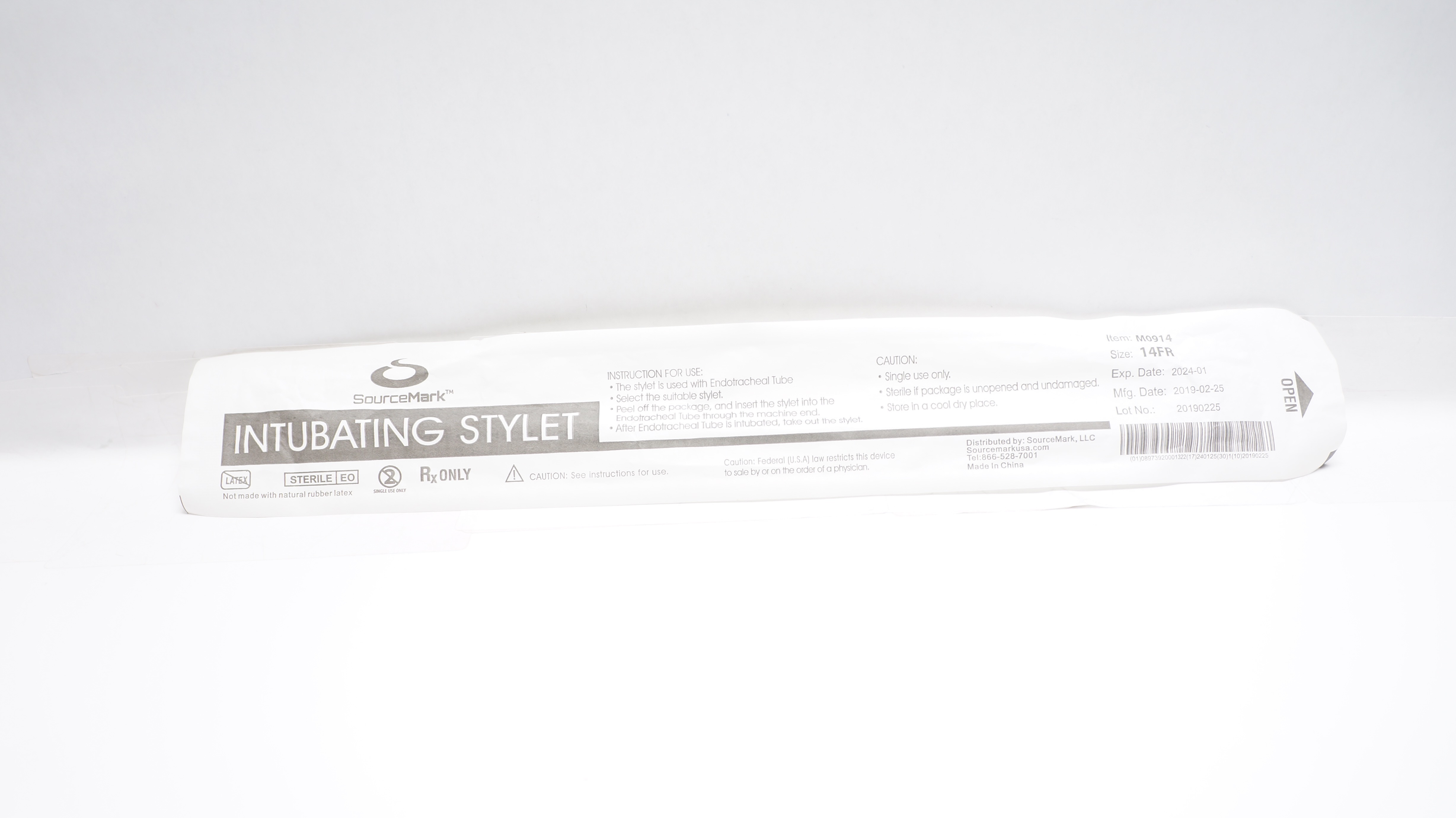 SourseMark M0914 Intubating Stylet Size 14 FR (x)