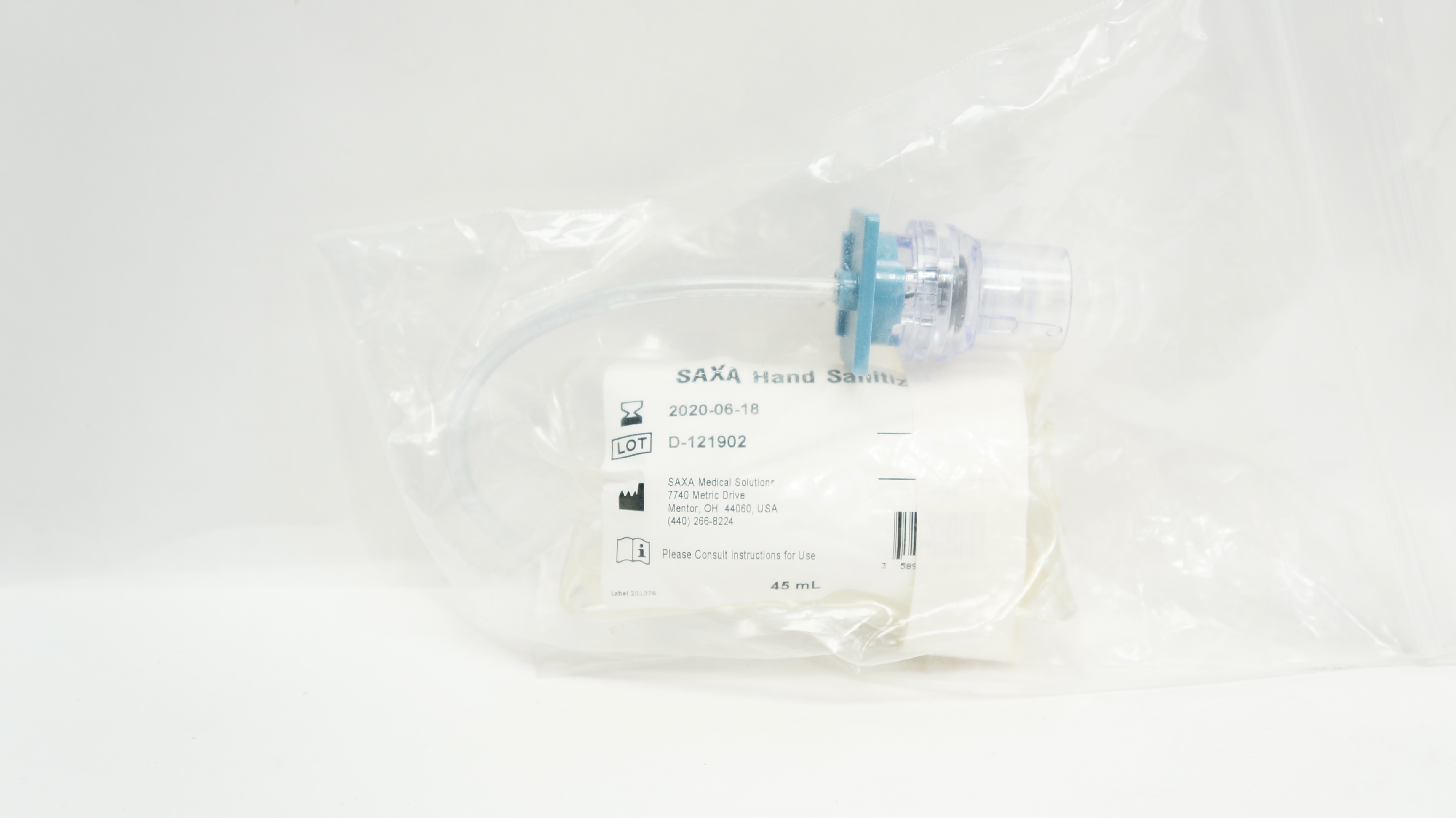 Saxa Medical Solutions SAXA Hand Sanitizer 45mL (x)