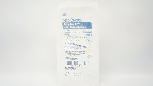 MediChoice PTRAY136 Irrigation Tray with Piston Syringe