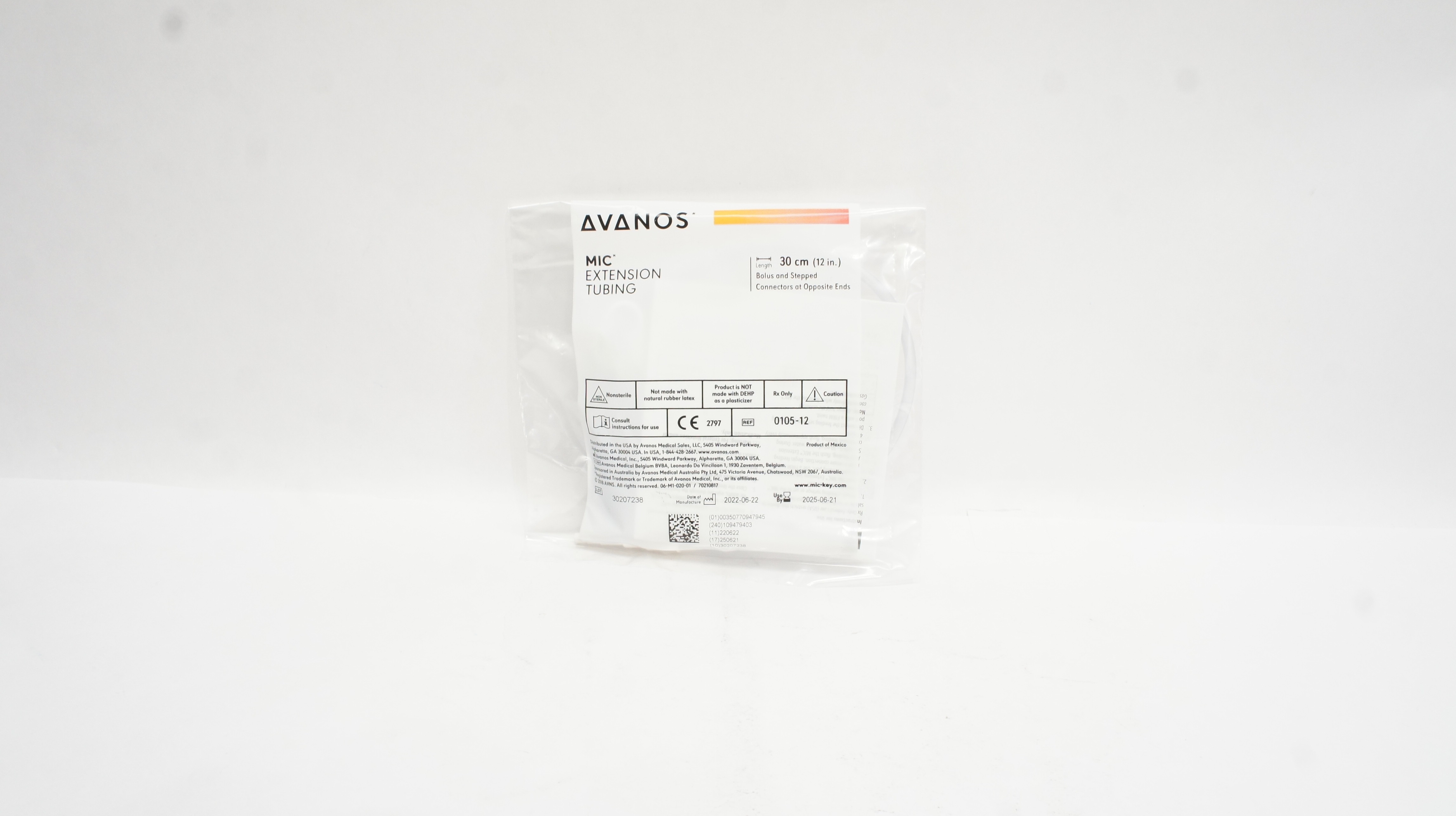 Avanos 0105-12 MIC Extension Tubing 12inch