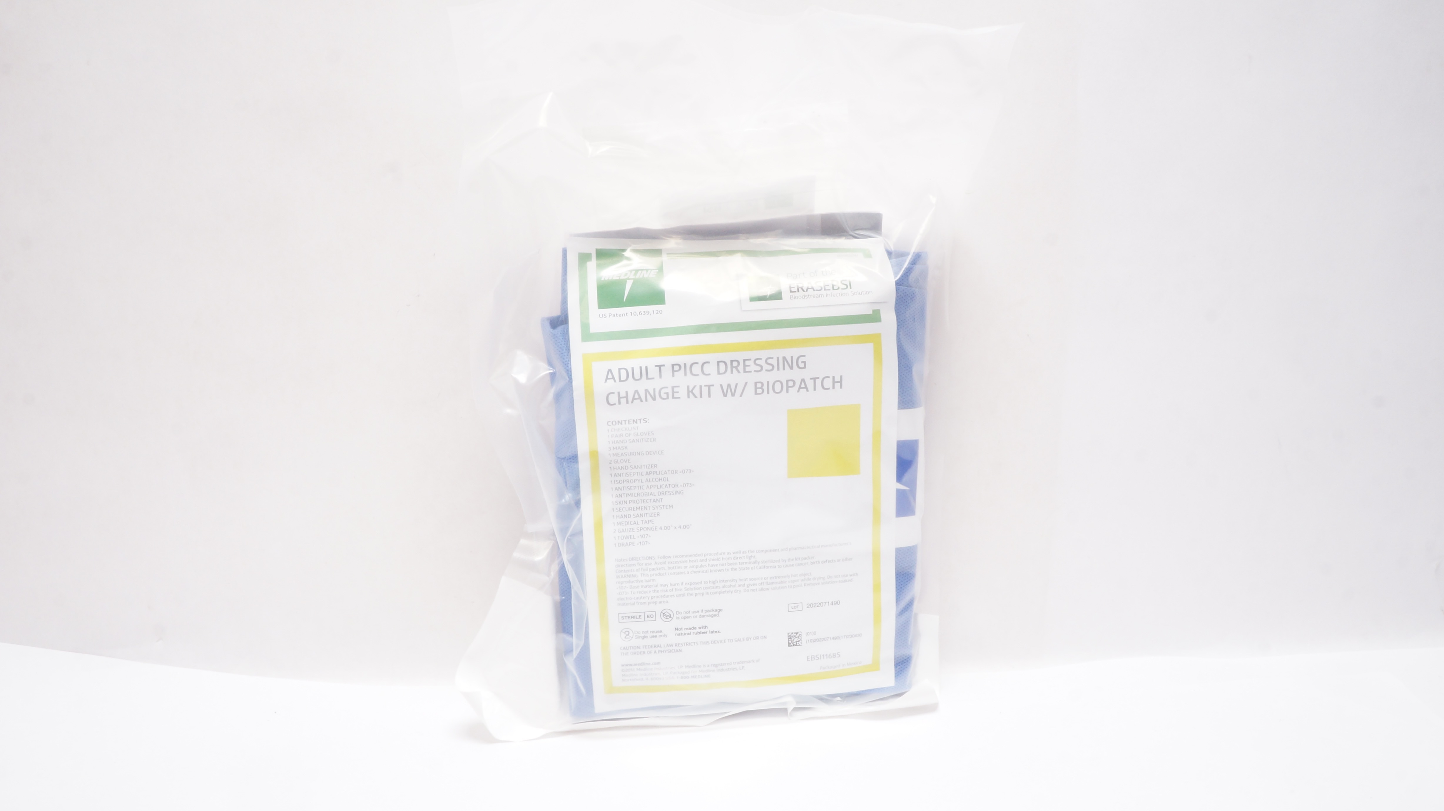 Medline EBSI1168S Adult PICC Dressing Change Kit w/Biopatch (x)