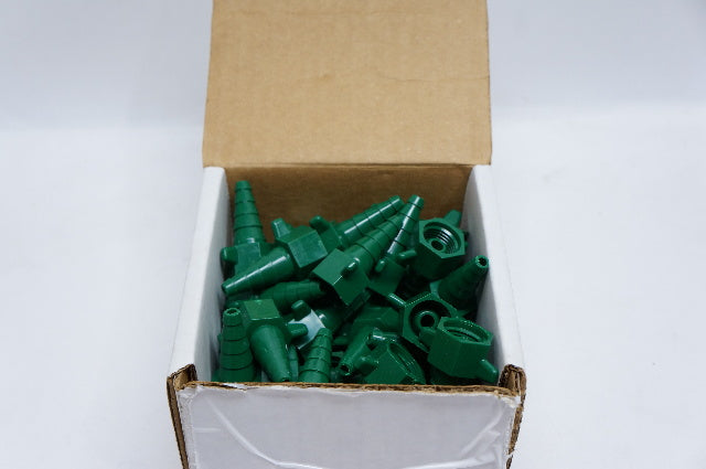 DHD Healthcare 33-2600 Oxygen Connector Disposable, Green Nipple - Box of 50