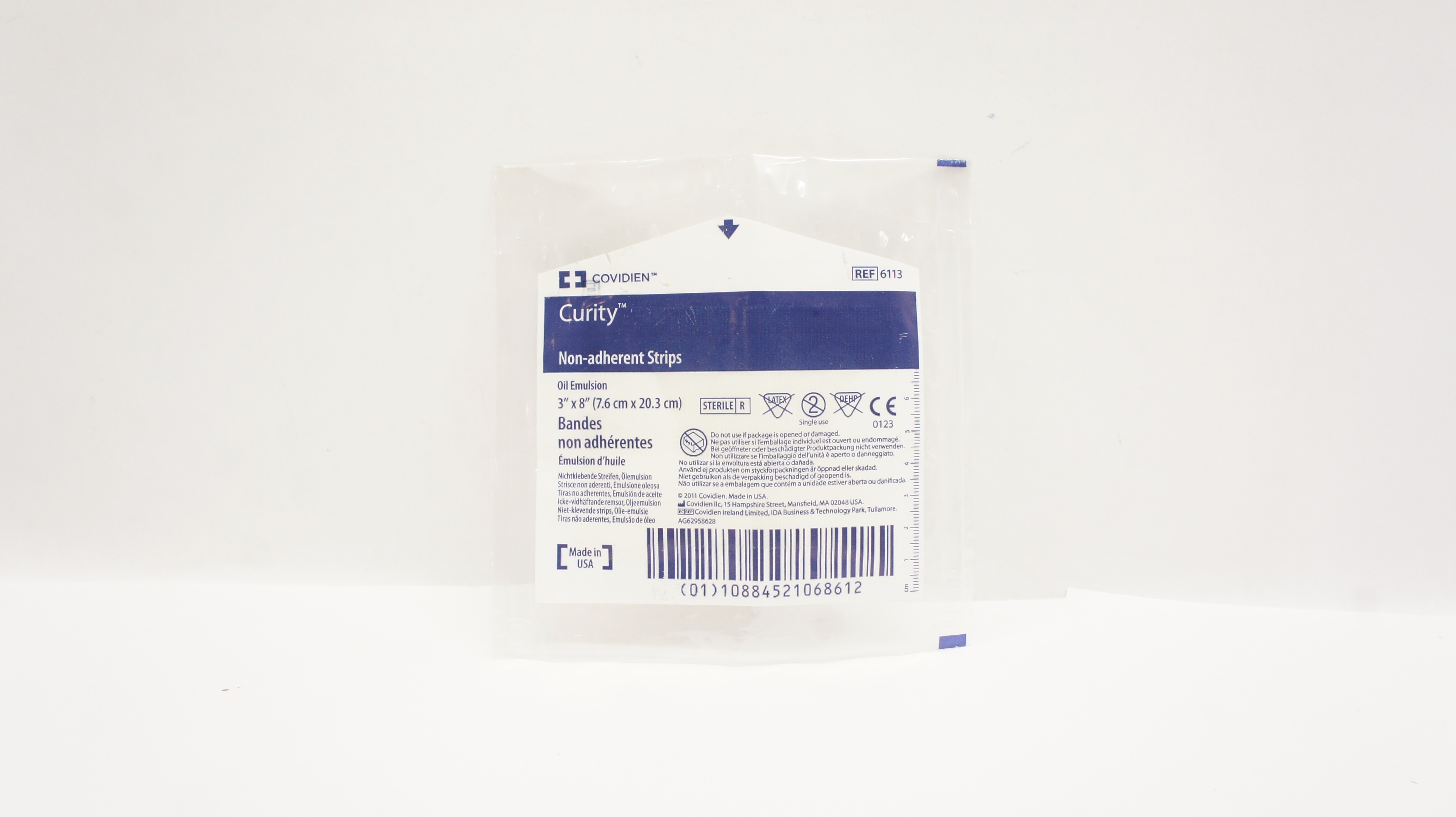 Covidien 6113 Curity Non-Adherent Strips 3inch x 8inch