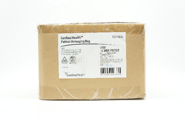 Cardinal Health MDC-PATSET Patient Belonging Bag 12inch x 16inch - Case of 500