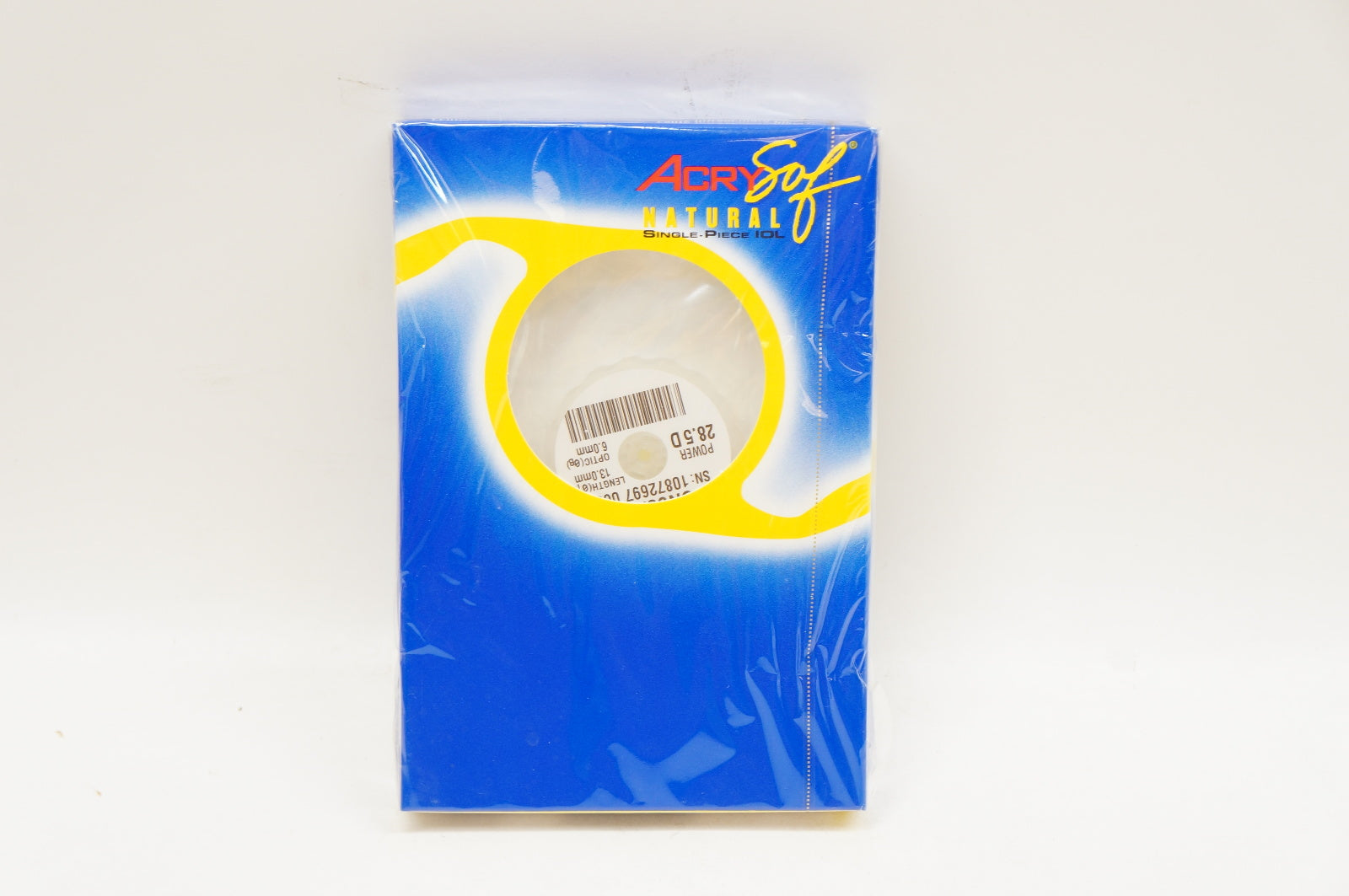 Alcon SN60AT AcrySof Natural Acrylic Foldable IOL, 13mm x 6mm, 28.5D (x)