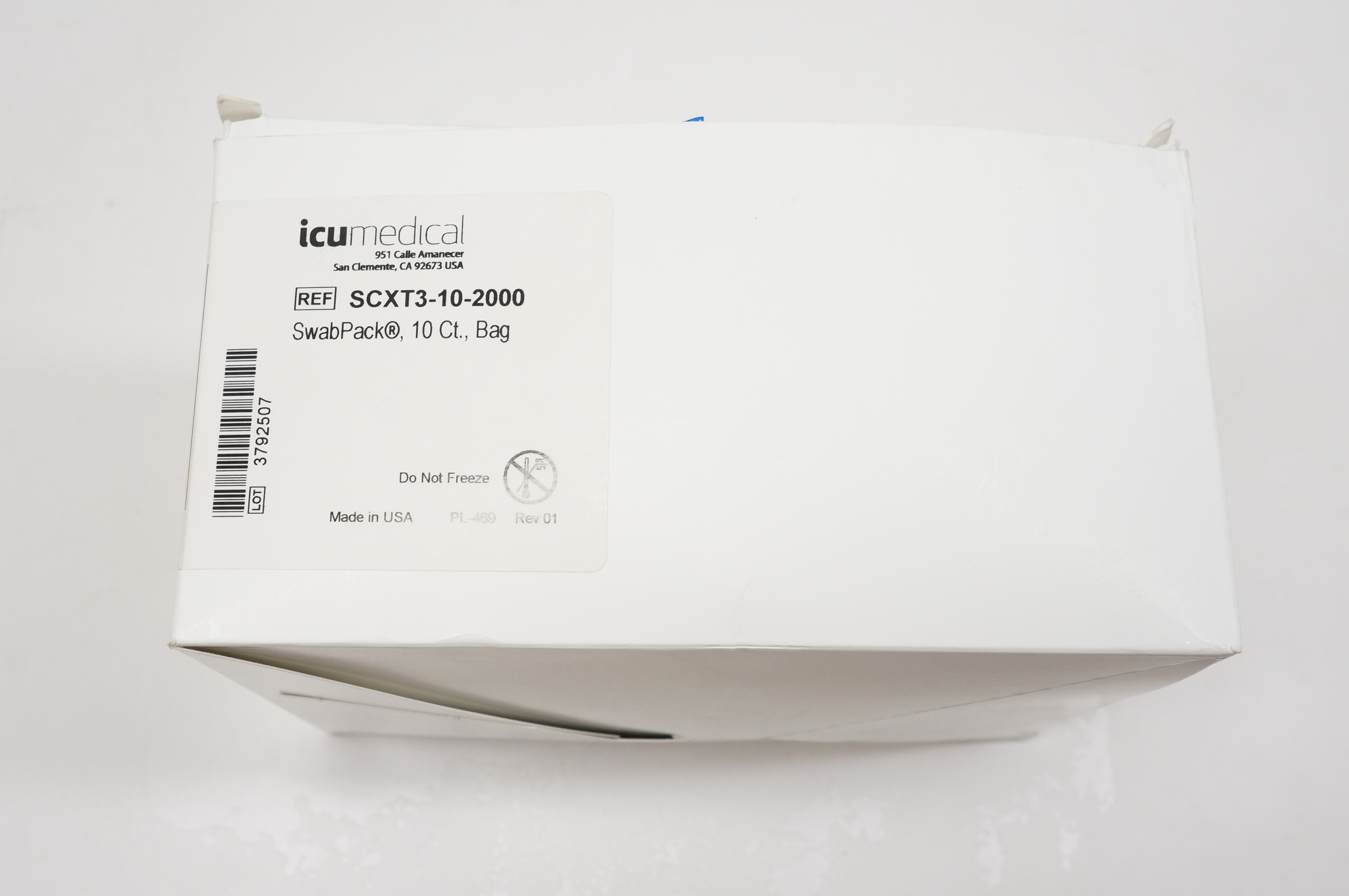 ICU Medical SCXT3-10-2000 Swab Pack - Case of 10