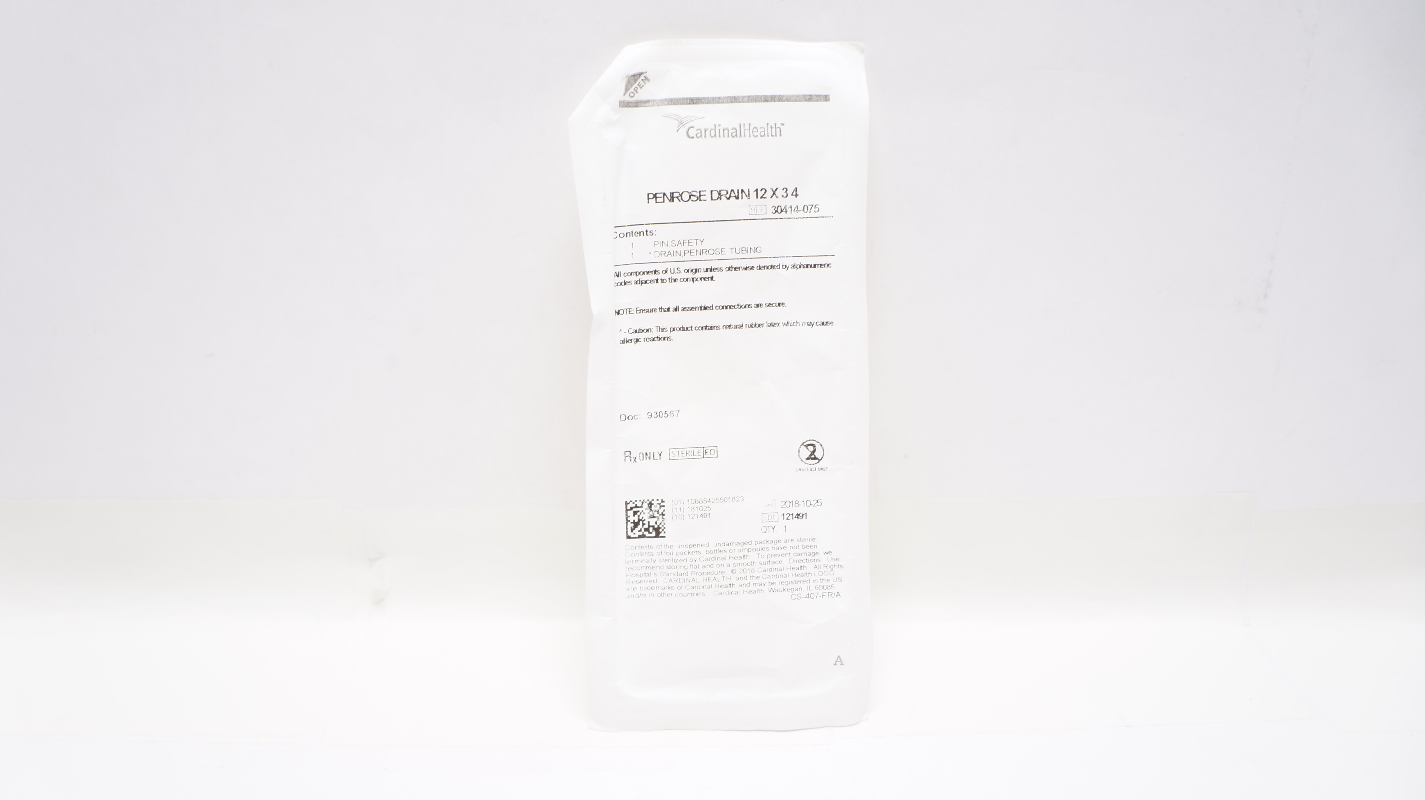 Cardinal Health 30414-075 Penrose Drain 12 x 34inch