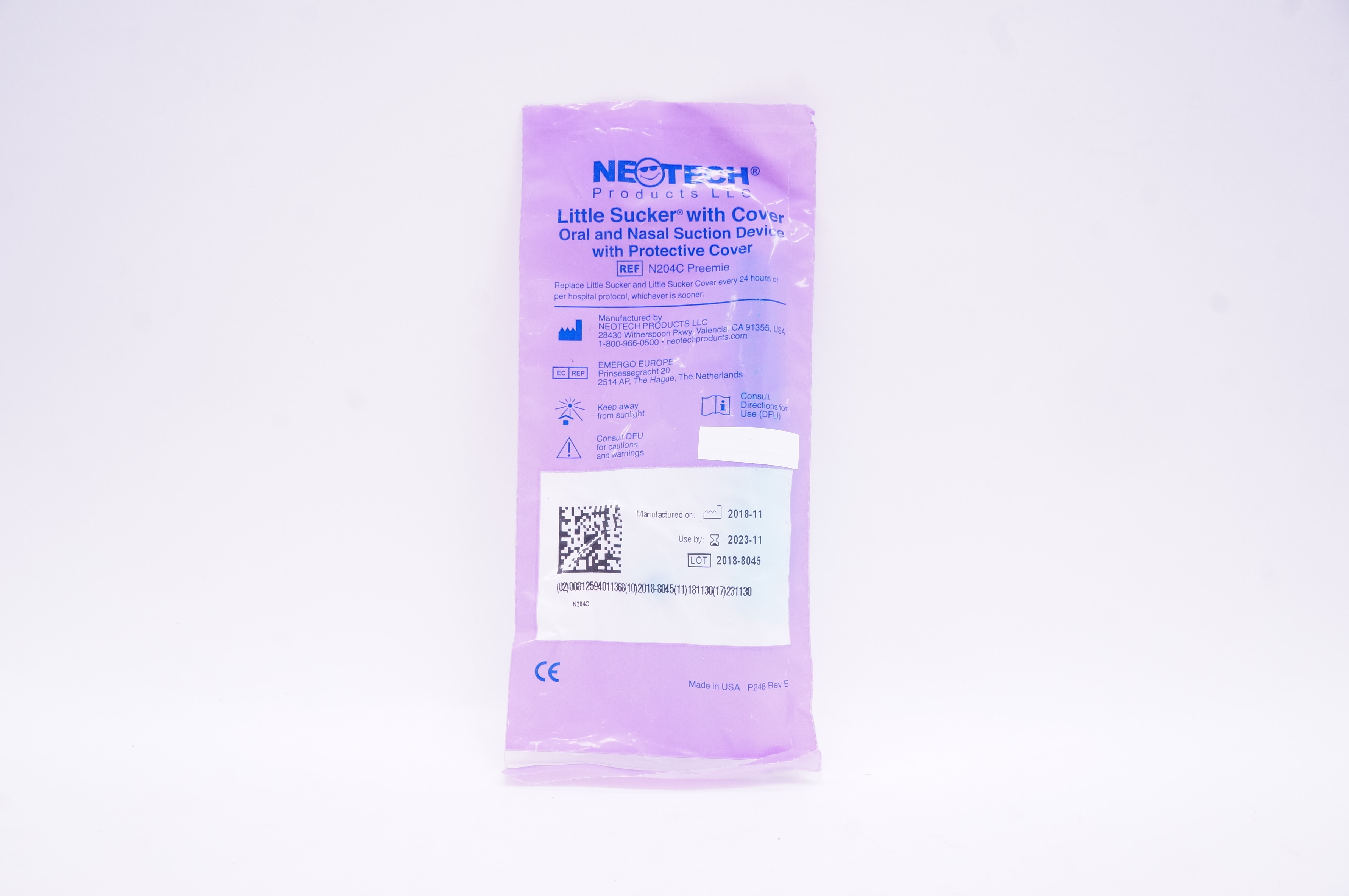 Neotech N204C Little Sucker Oral-Nasal Suction Device With Protective Cover