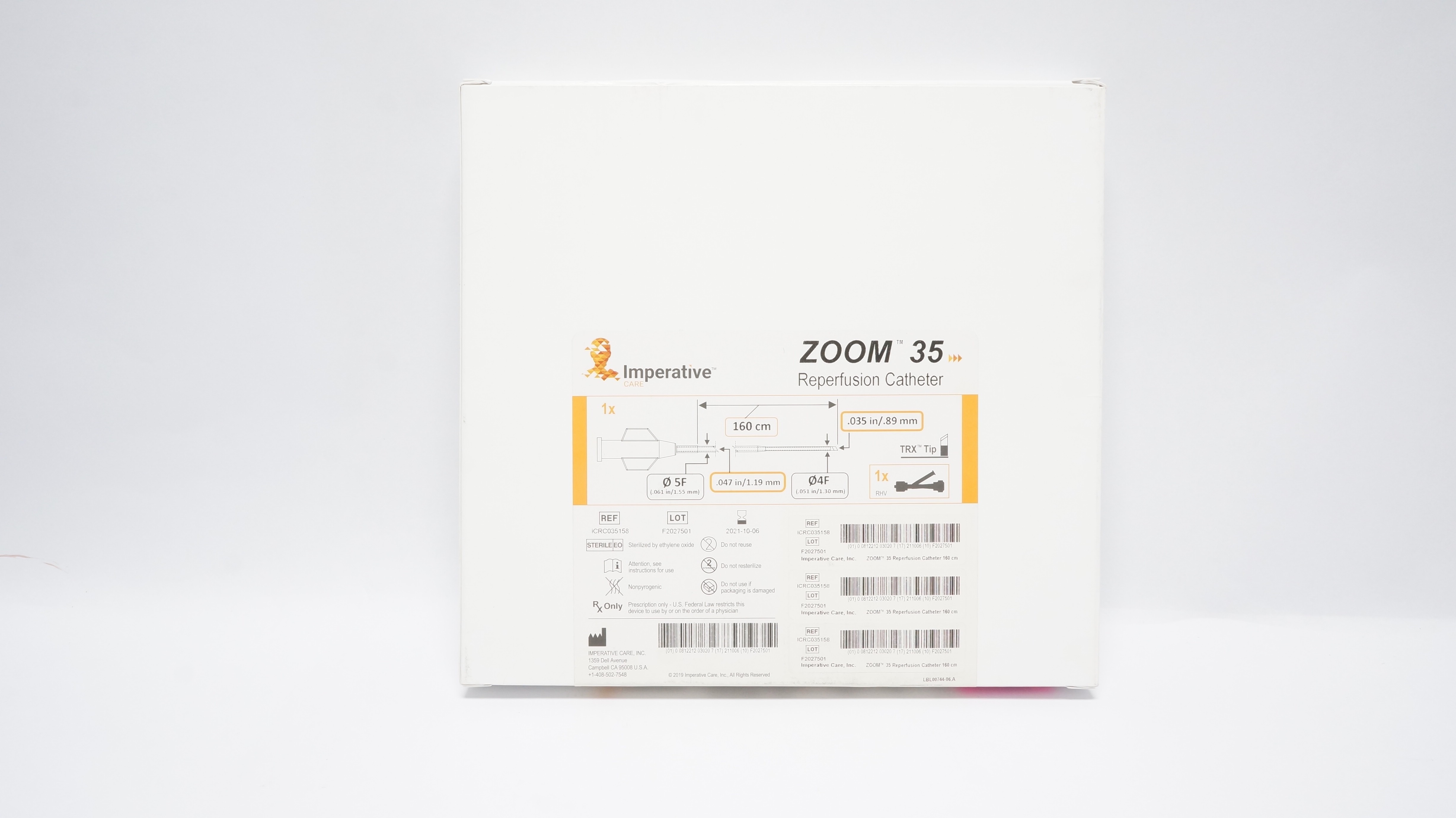 IMPERATIVE CARE ICRC035158 Zoom 35 Reperfusion Catheter 4-5F x 160cm (x)