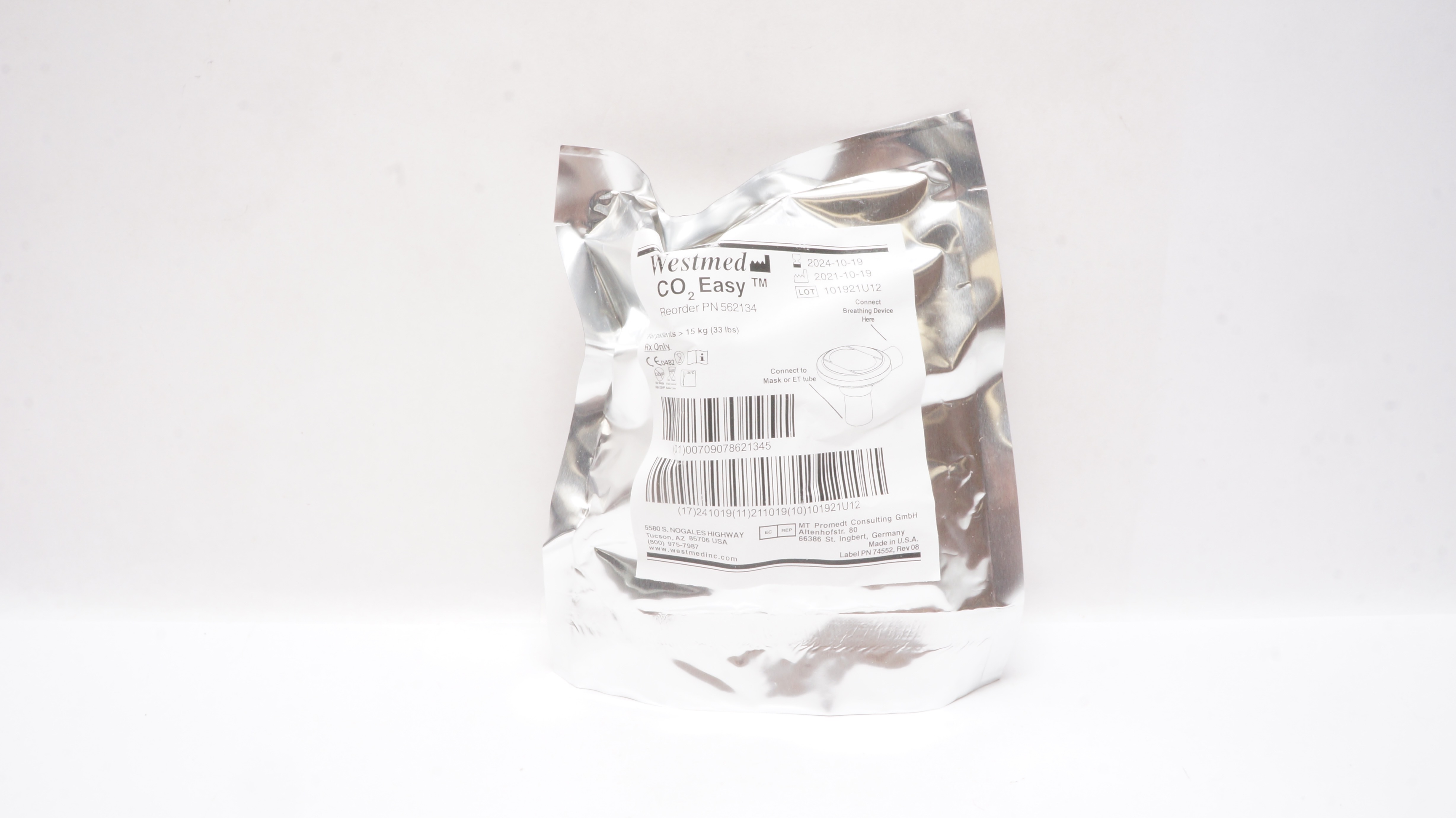 Westmed PN562134 CO2 Easy For Patients >15kg