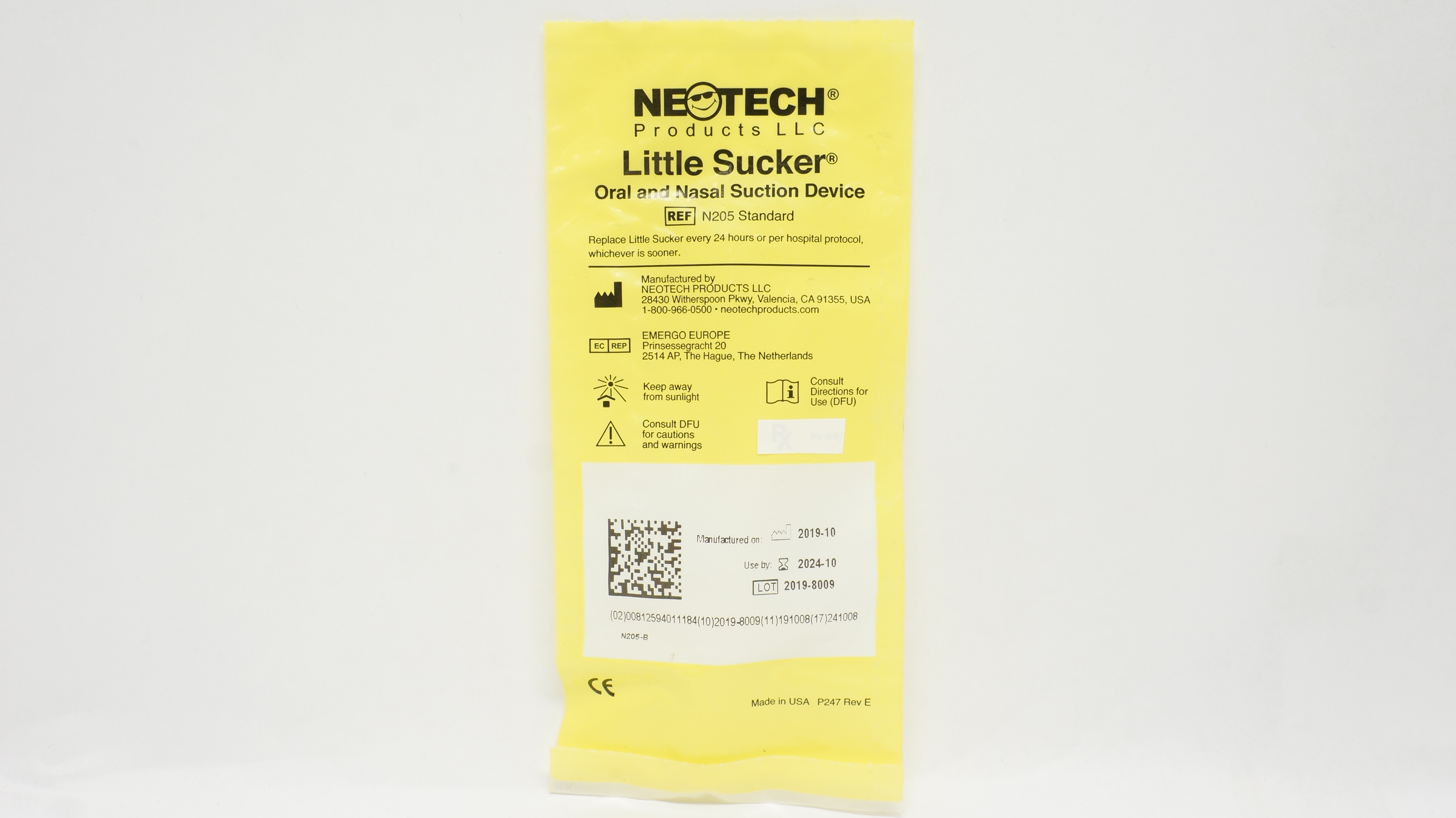 Neotech N205 Standard Little Sucker Oral and Nasal Suction Device