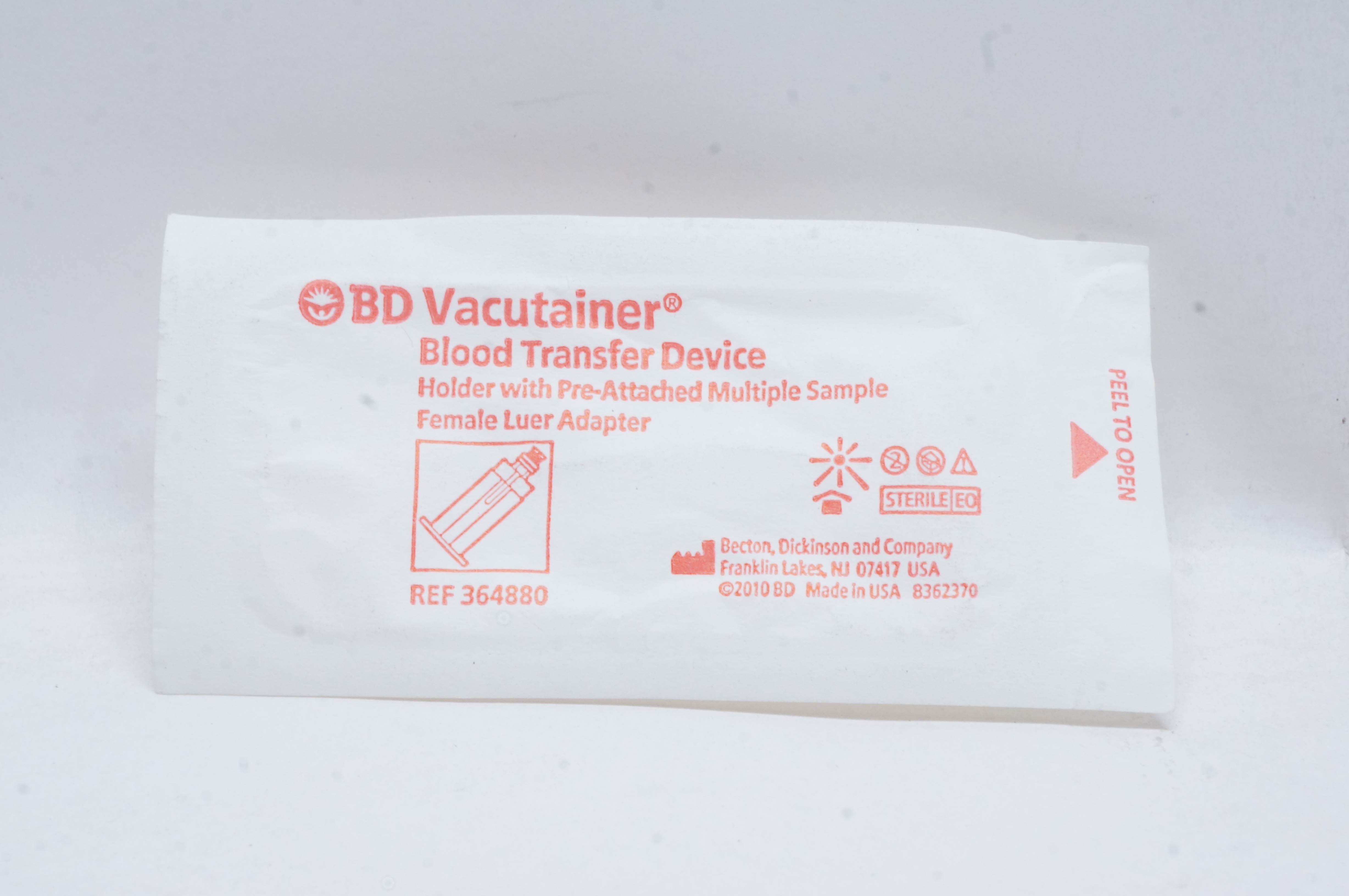 BD 364880 Vacutainer Blood Transfer Device