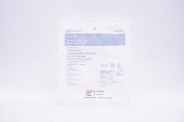Covidien 12153 Argyle Suction Cath. Tray with Chimney Valve 14 Fr (x)