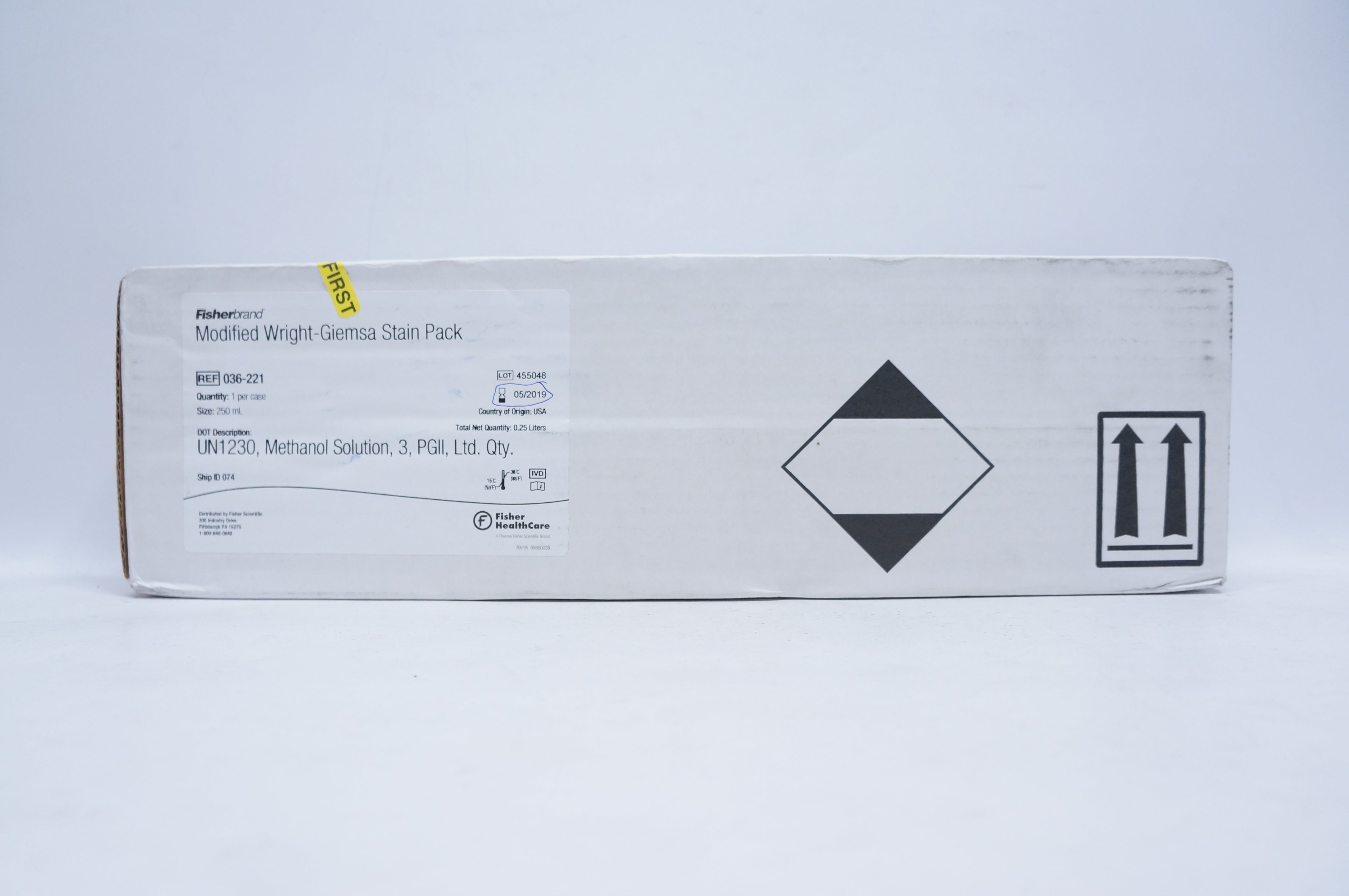 Fisher HealthCare 036-221 Modified Wright-Giemsa Stain Pack Size 250mL (x)