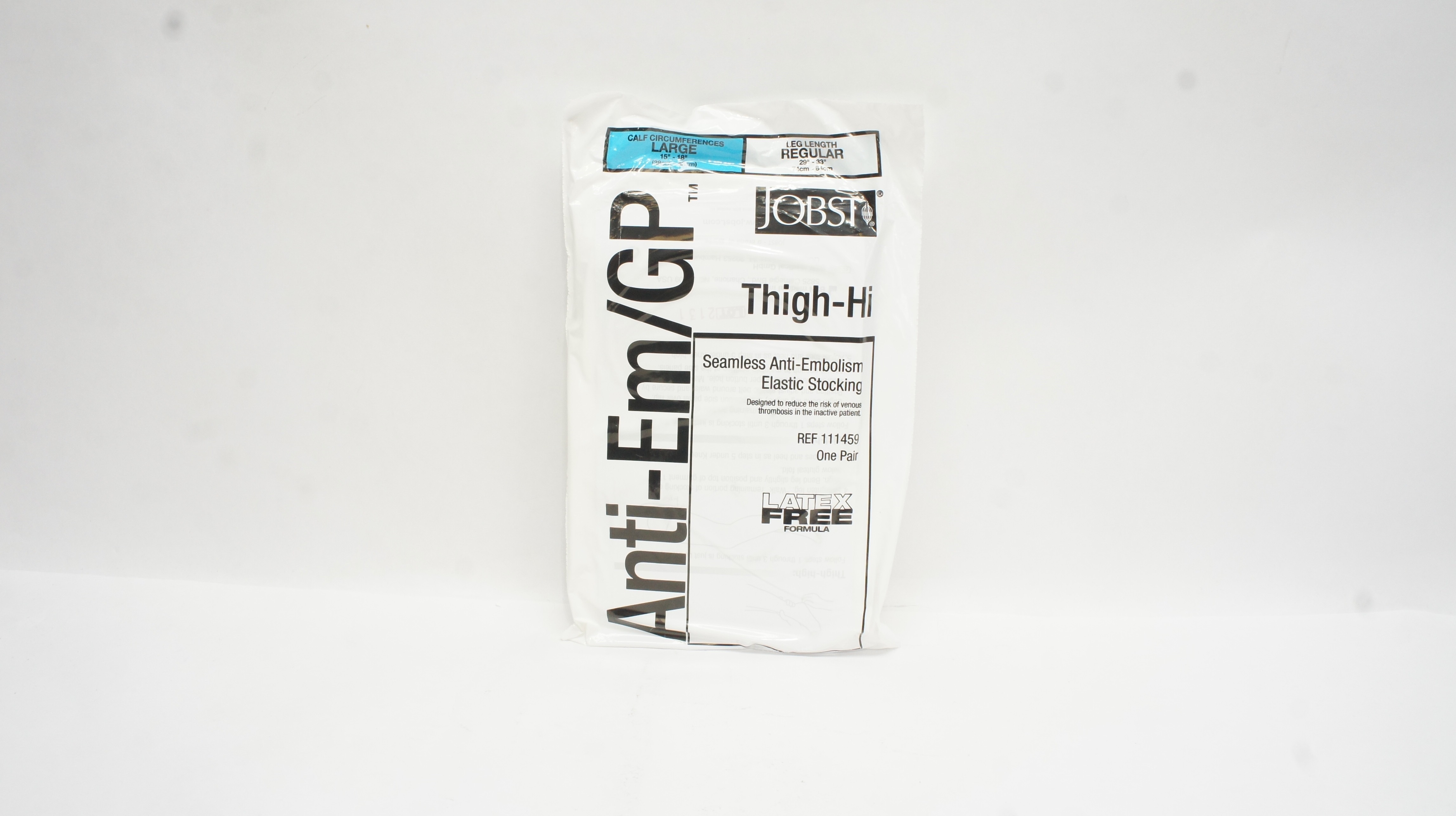 BSN Medical 111459 Jobst Anti-EM/GP Seamless Elastic Stockings, Large 15-18inch