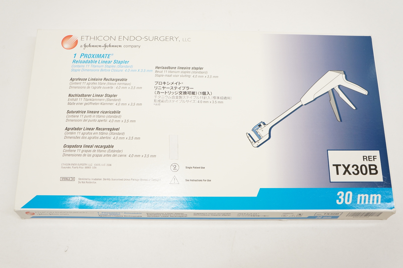 Ethicon TX30B Proximate Reloadable Linear Stapler 30mm (x)