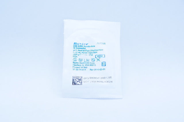 Baxter 7N8399 One-Link Ndle.-free IV Connector with Neutral Fluid Displacement 0.8ml