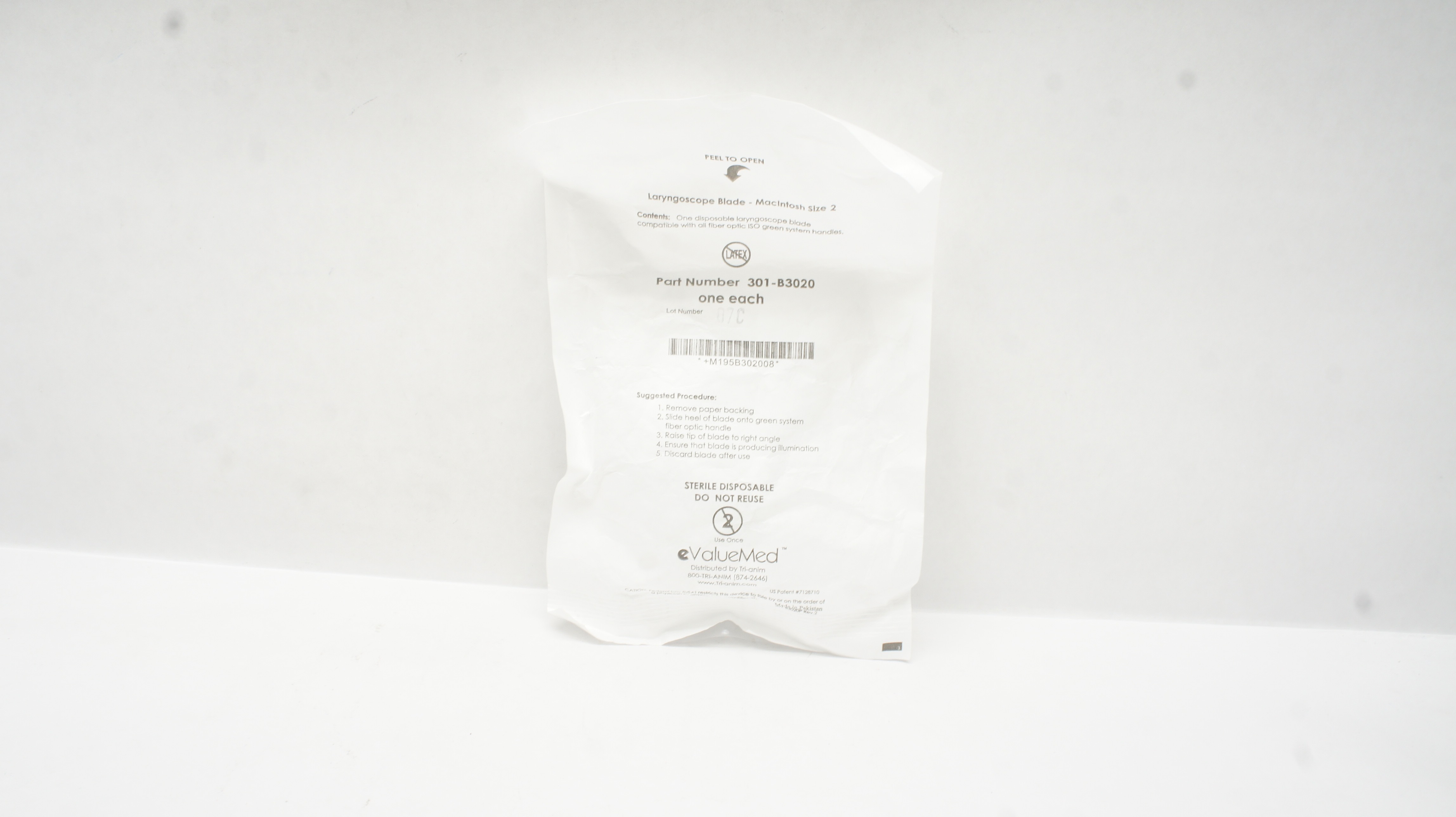 ValueMed 301-B3020 Laryngoscope Blade-Macintosh Size 2