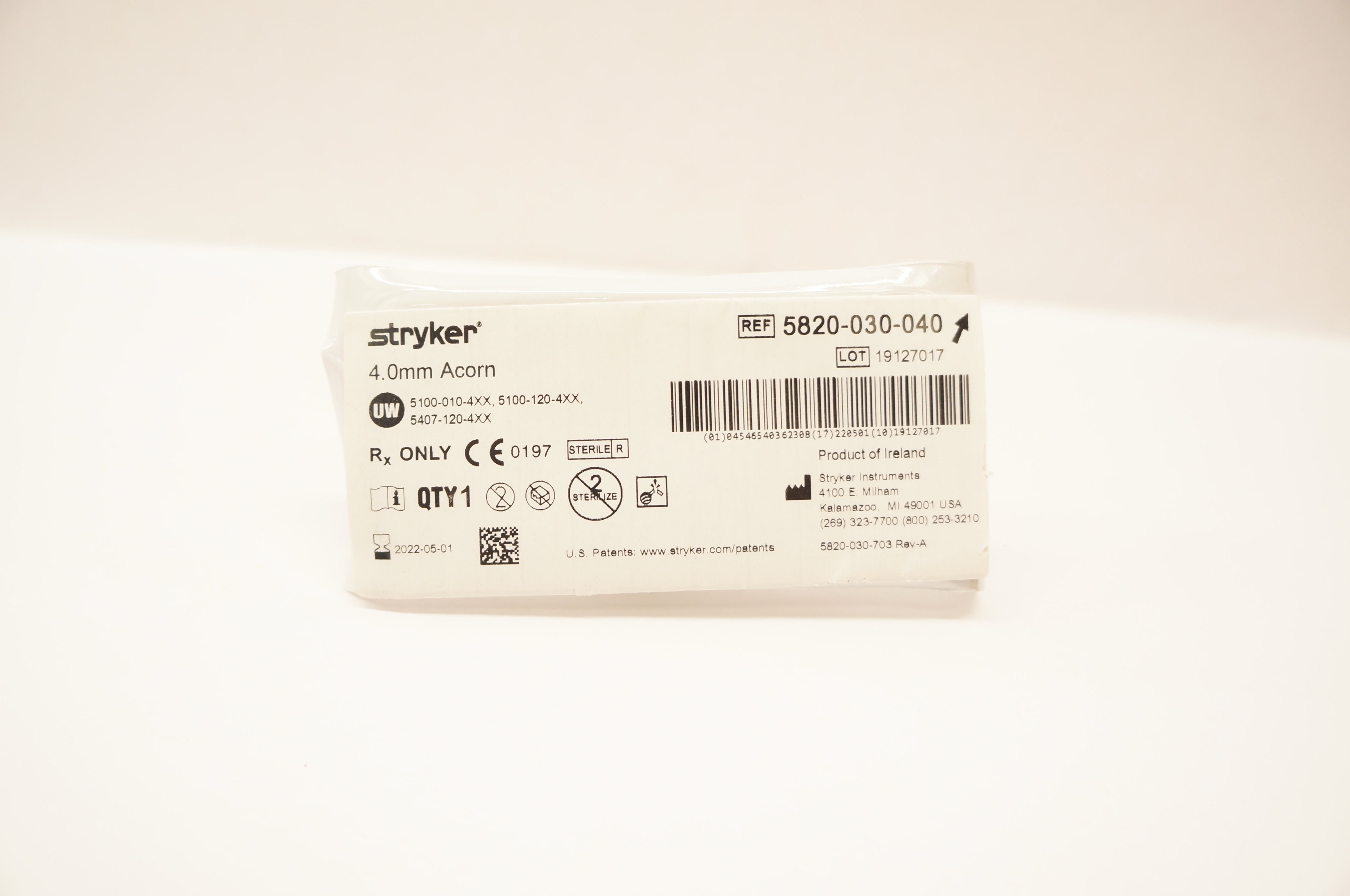 Stryker 5820-030-040 4.0mm Acorn (x)