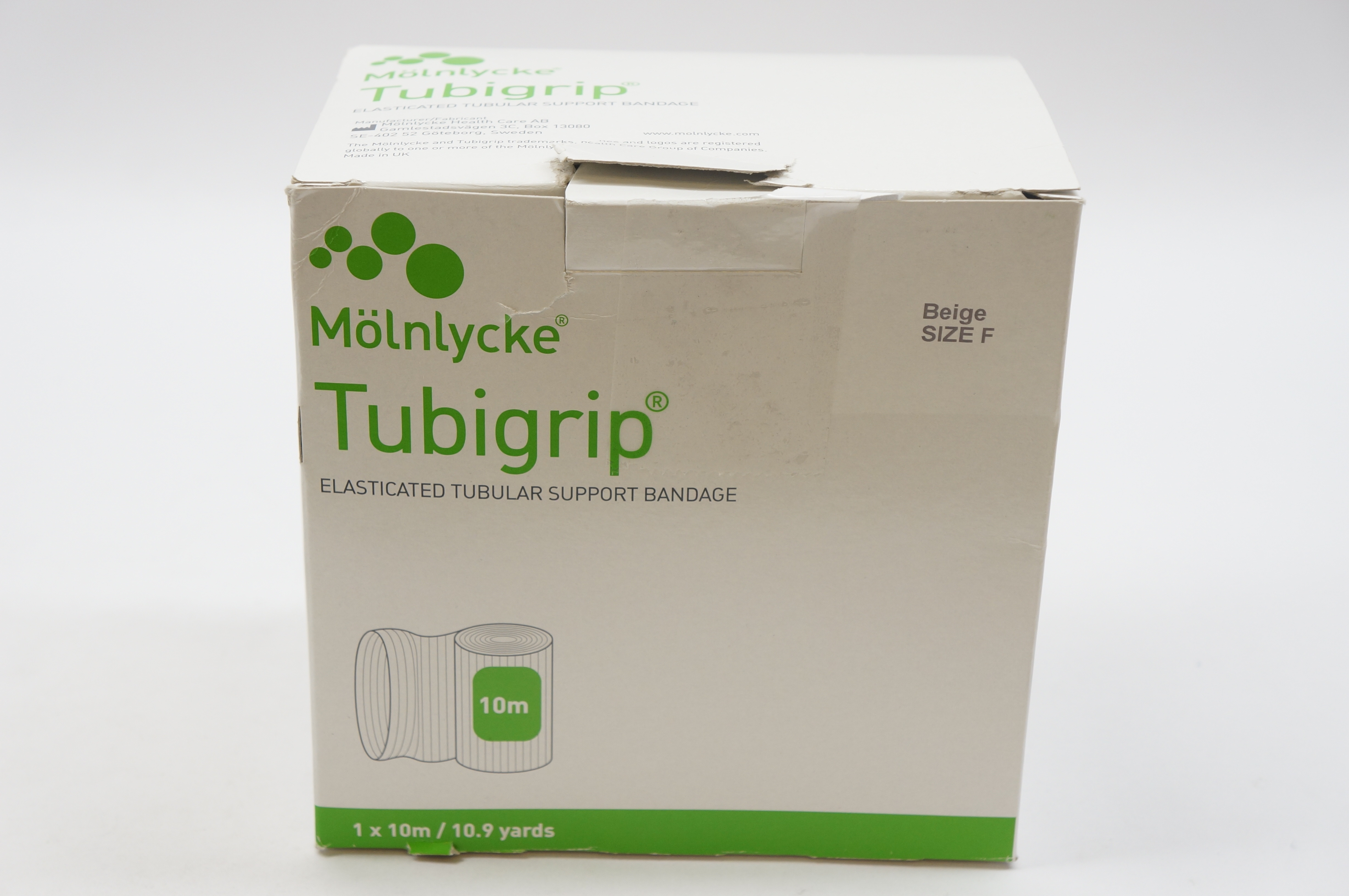 Molnlycke Health Care 1452 Tubigrip Elasticated Tubular Support Bandage, Size F