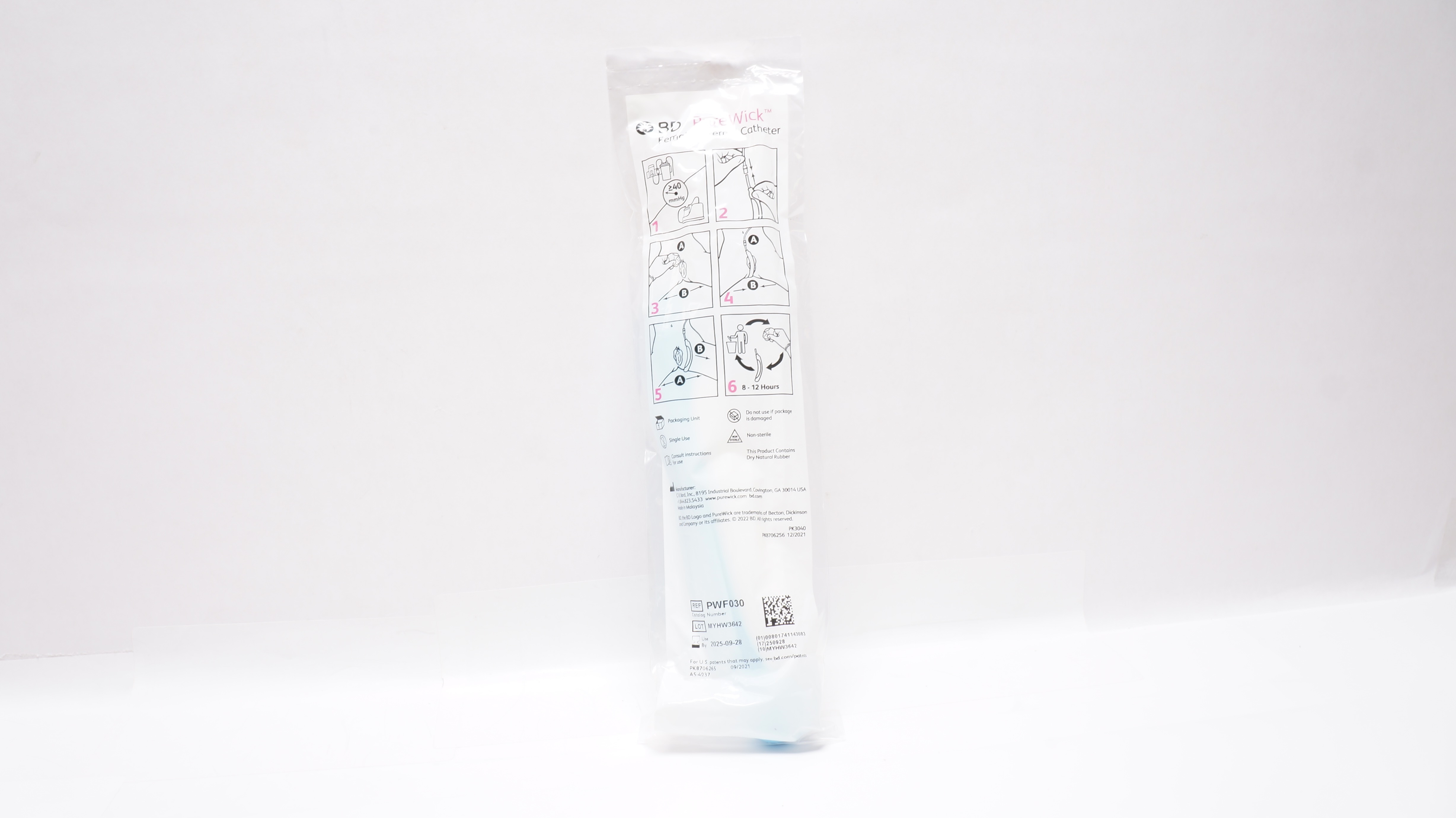 BD PWF030 Bard PureWick Female External Cath. ≥40mmHg